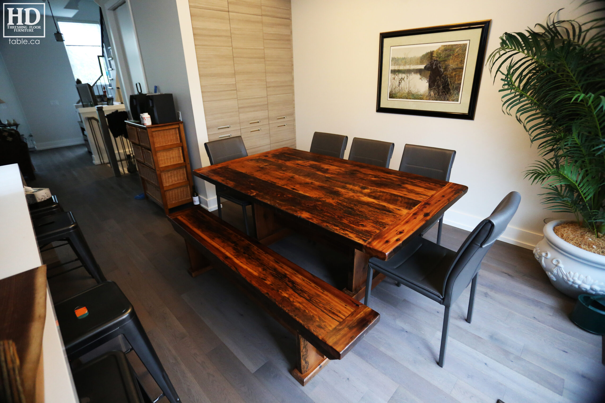 Rustic Table with Light Epoxy Coating Option by HD Threshing Floor Furniture / www.table.ca