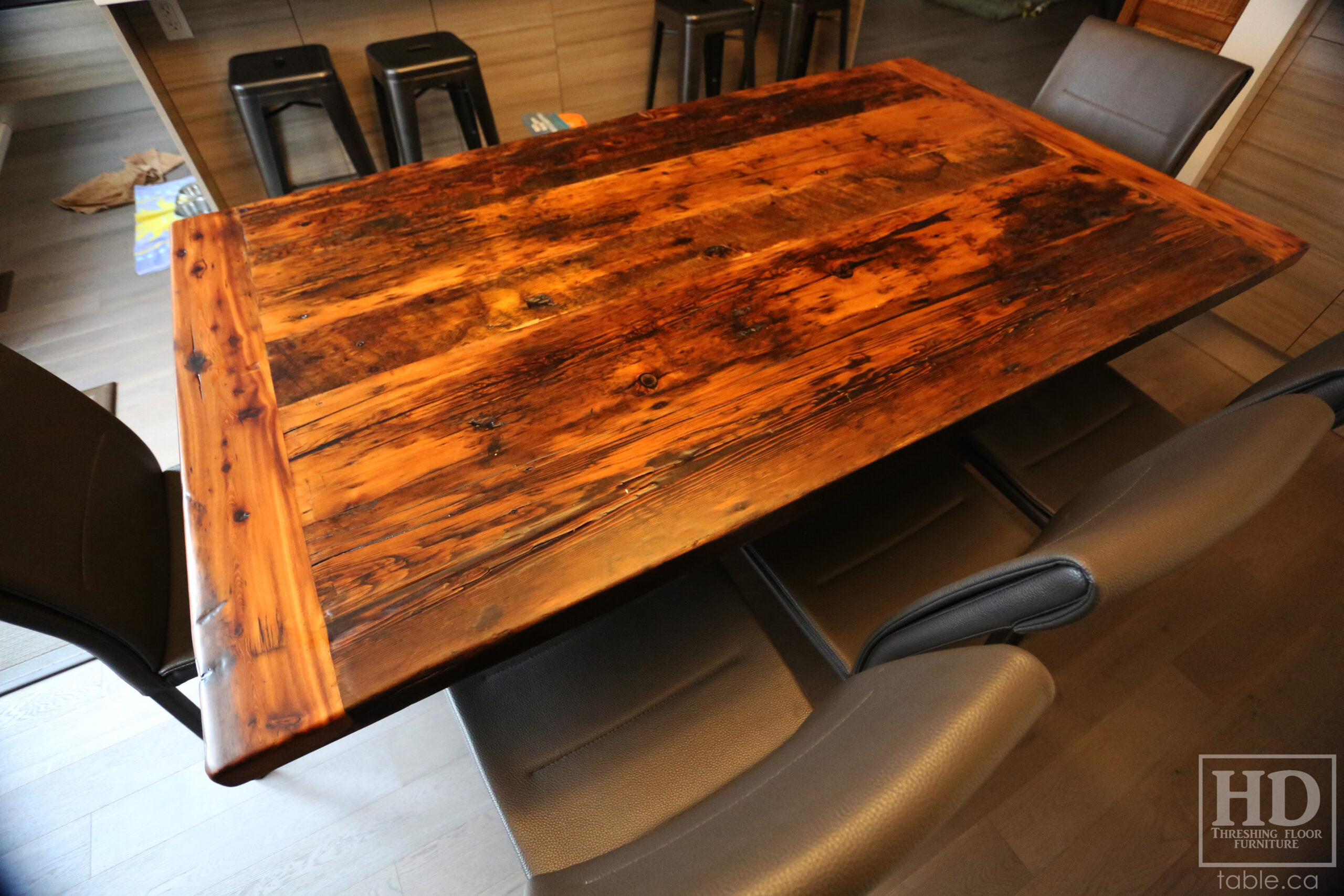 Rustic Table with Light Epoxy Coating Option by HD Threshing Floor Furniture / www.table.ca