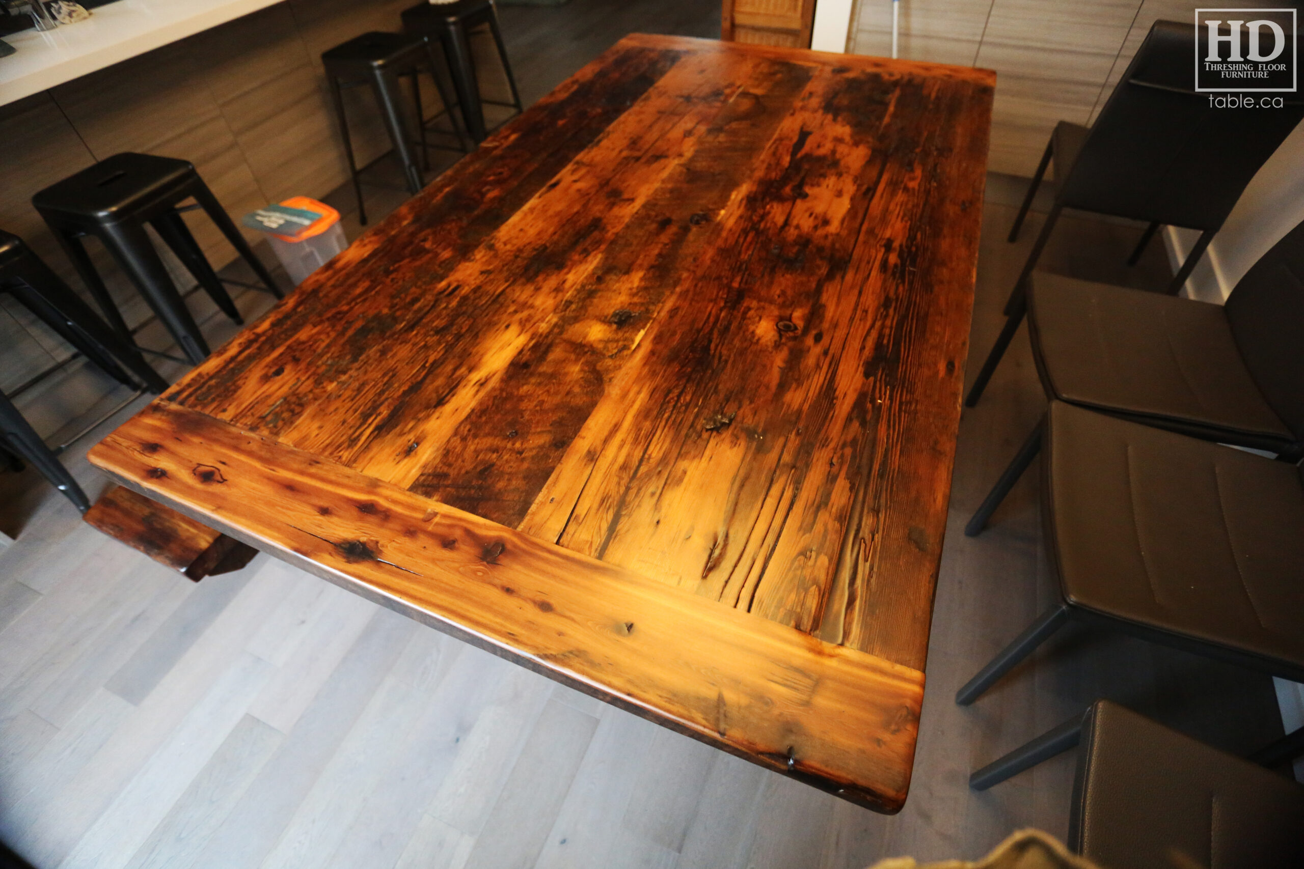 Rustic Table with Light Epoxy Coating Option by HD Threshing Floor Furniture / www.table.ca