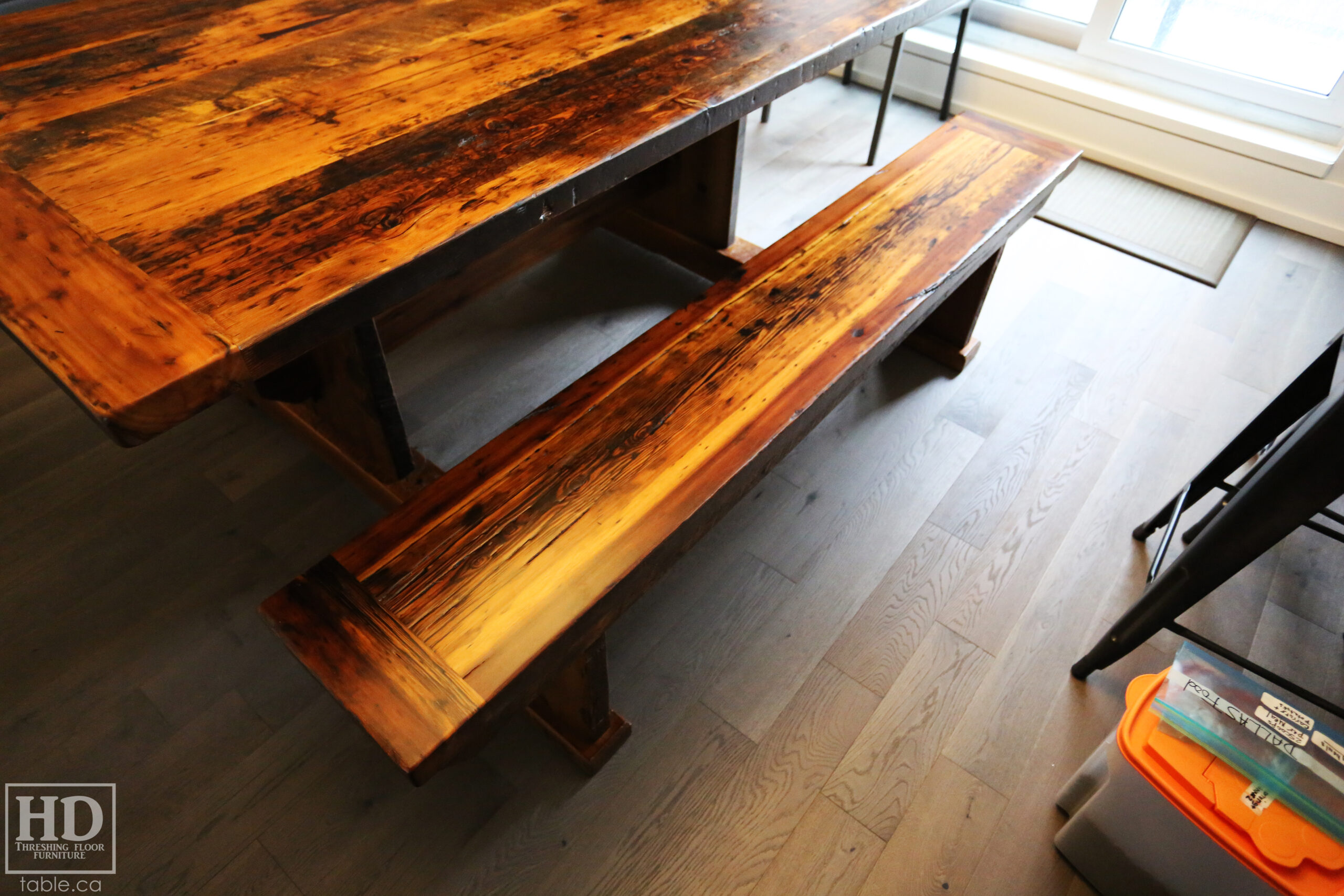 Rustic Table with Light Epoxy Coating Option by HD Threshing Floor Furniture / www.table.ca