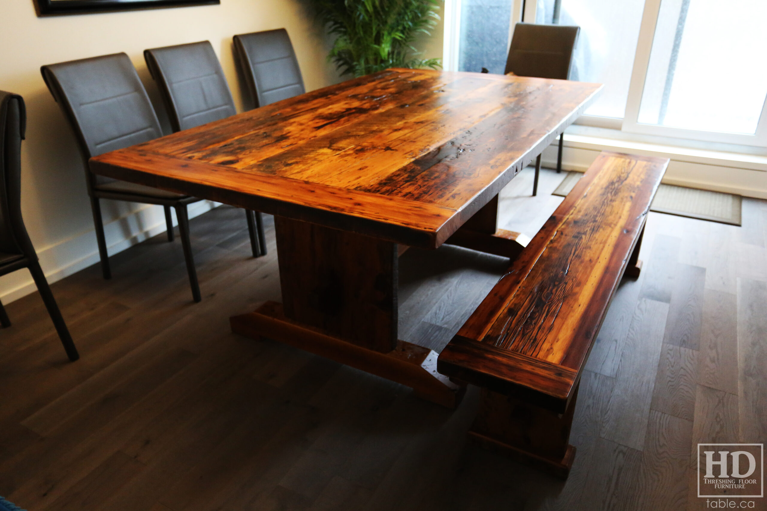 Rustic Table with Light Epoxy Coating Option by HD Threshing Floor Furniture / www.table.ca