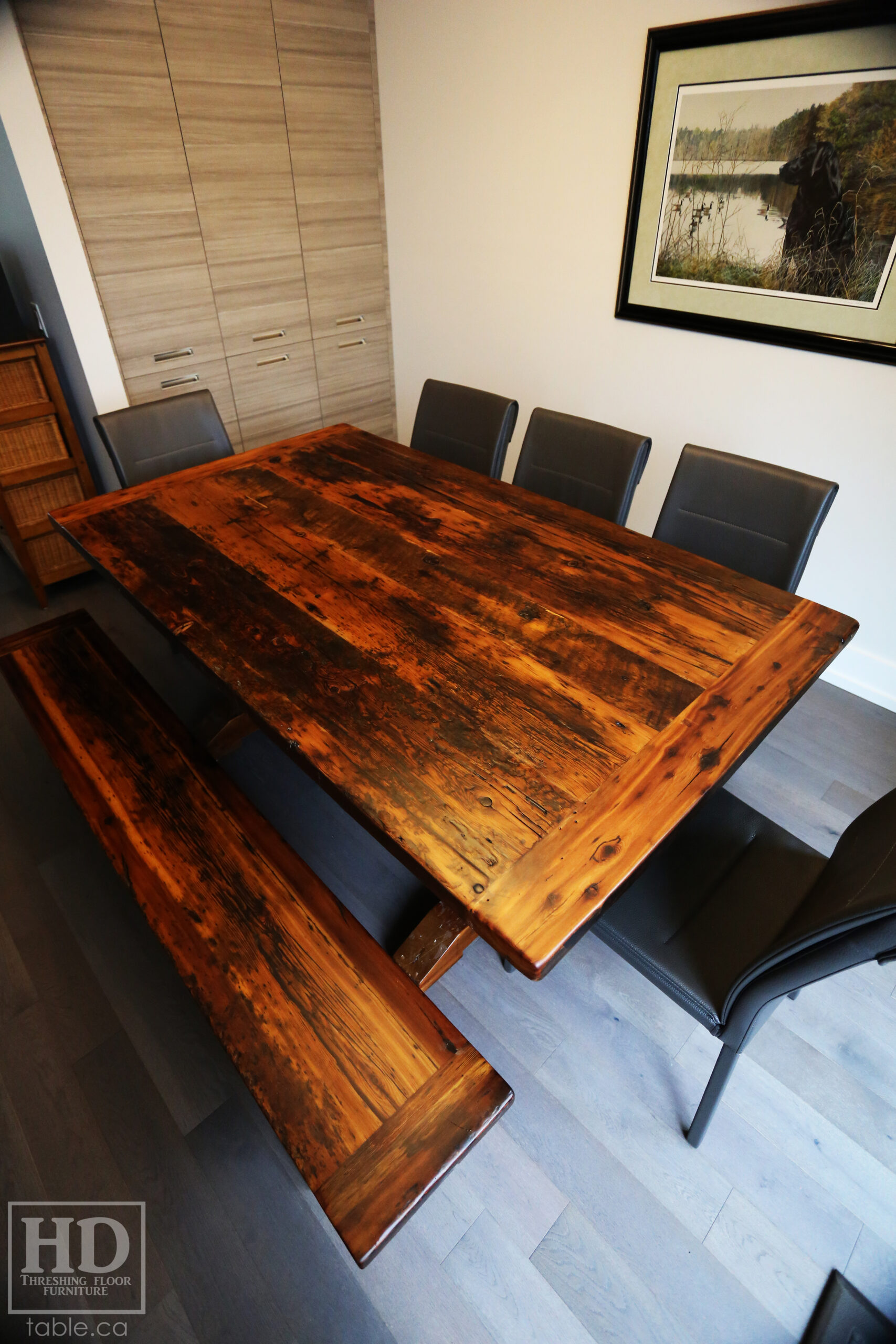 Rustic Table with Light Epoxy Coating Option by HD Threshing Floor Furniture / www.table.ca