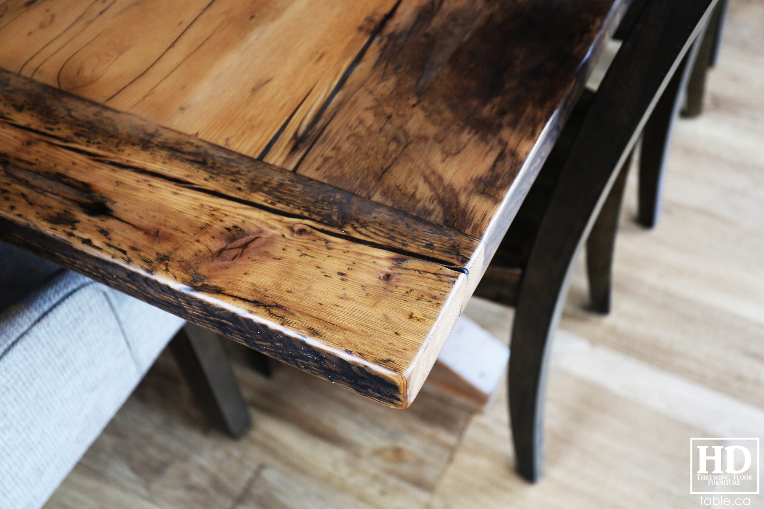 Distressed Reclaimed Wood Table by HD Threshing Floor Furniture / www.table.ca