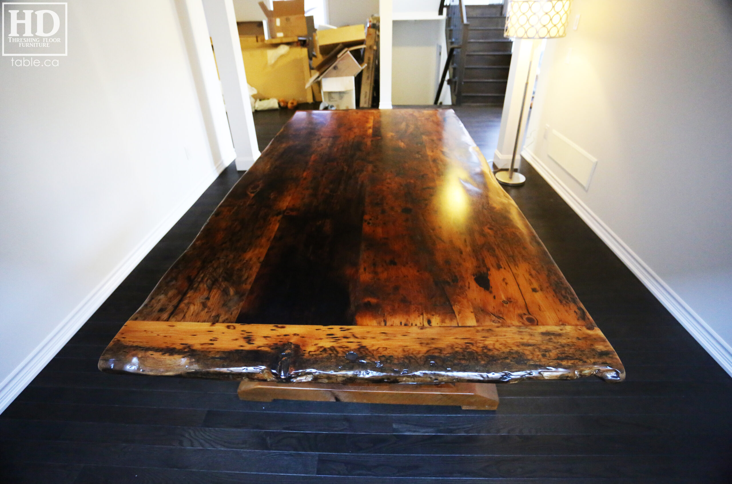 Epoxy Finished Table by HD Threshing Floor Furniture / www.table.ca