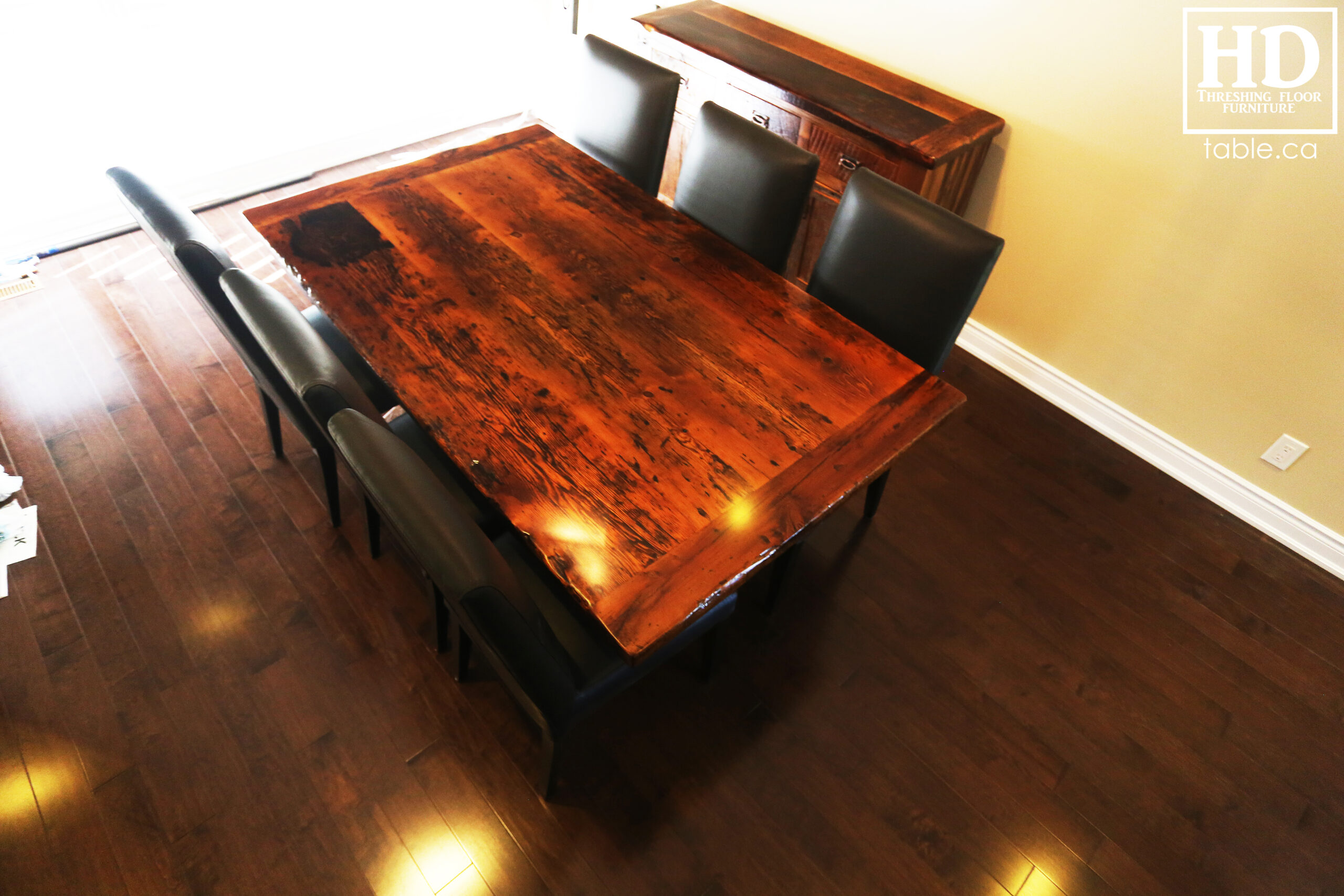 Hemlock Barnwood Table by HD Threshing Floor Furniture / www.table.ca