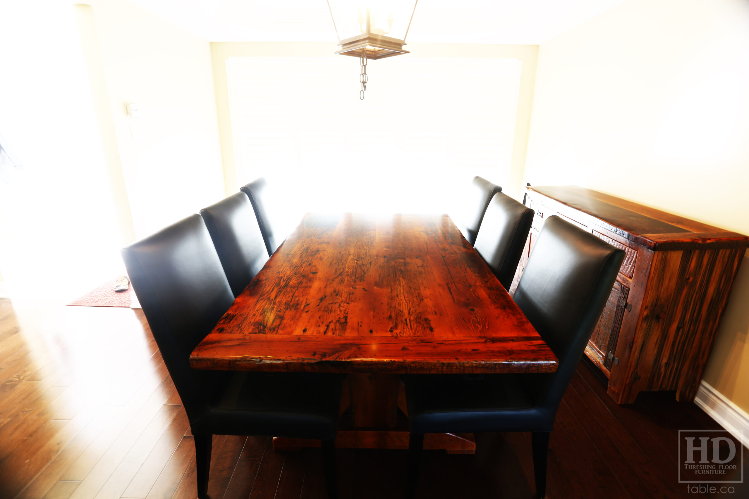 Hemlock Barnwood Table by HD Threshing Floor Furniture / www.table.ca