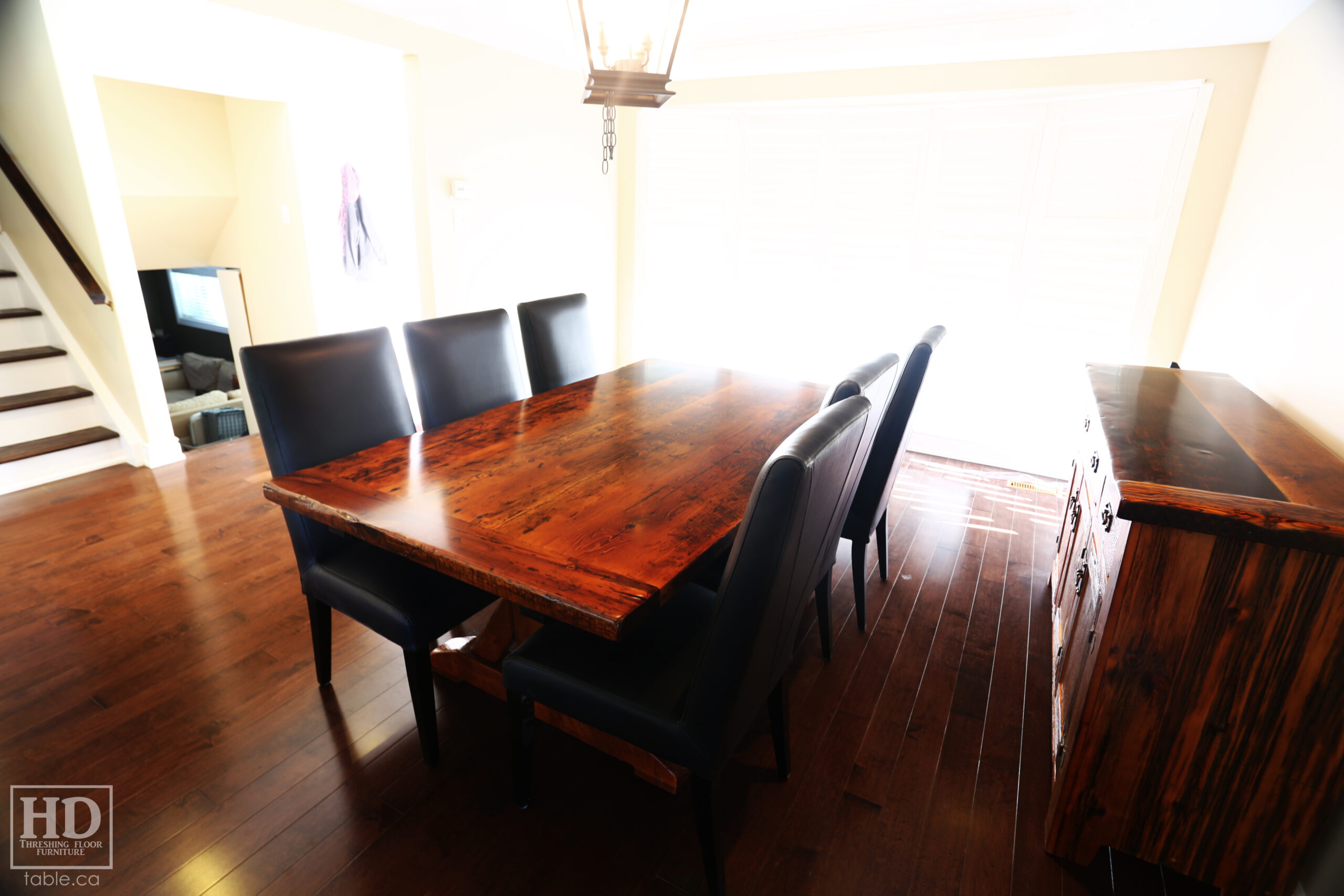 Hemlock Barnwood Table by HD Threshing Floor Furniture / www.table.ca