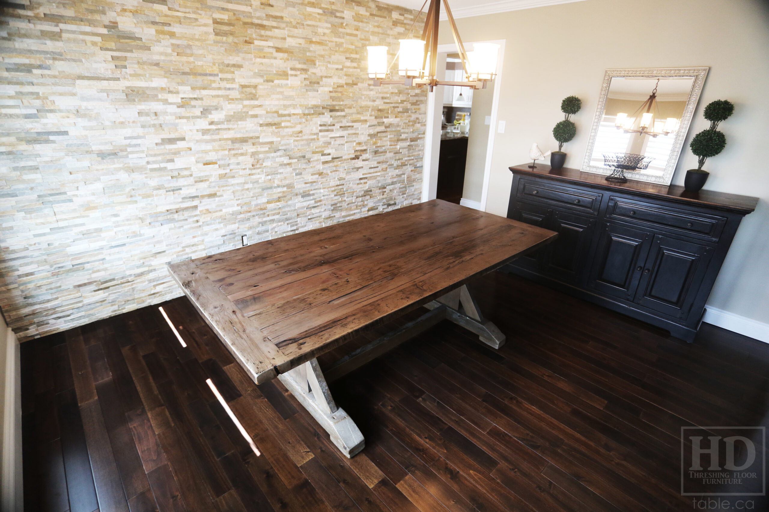 Rustic Reclaimed Wood Table by HD Threshing Floor Furniture / www.table.ca