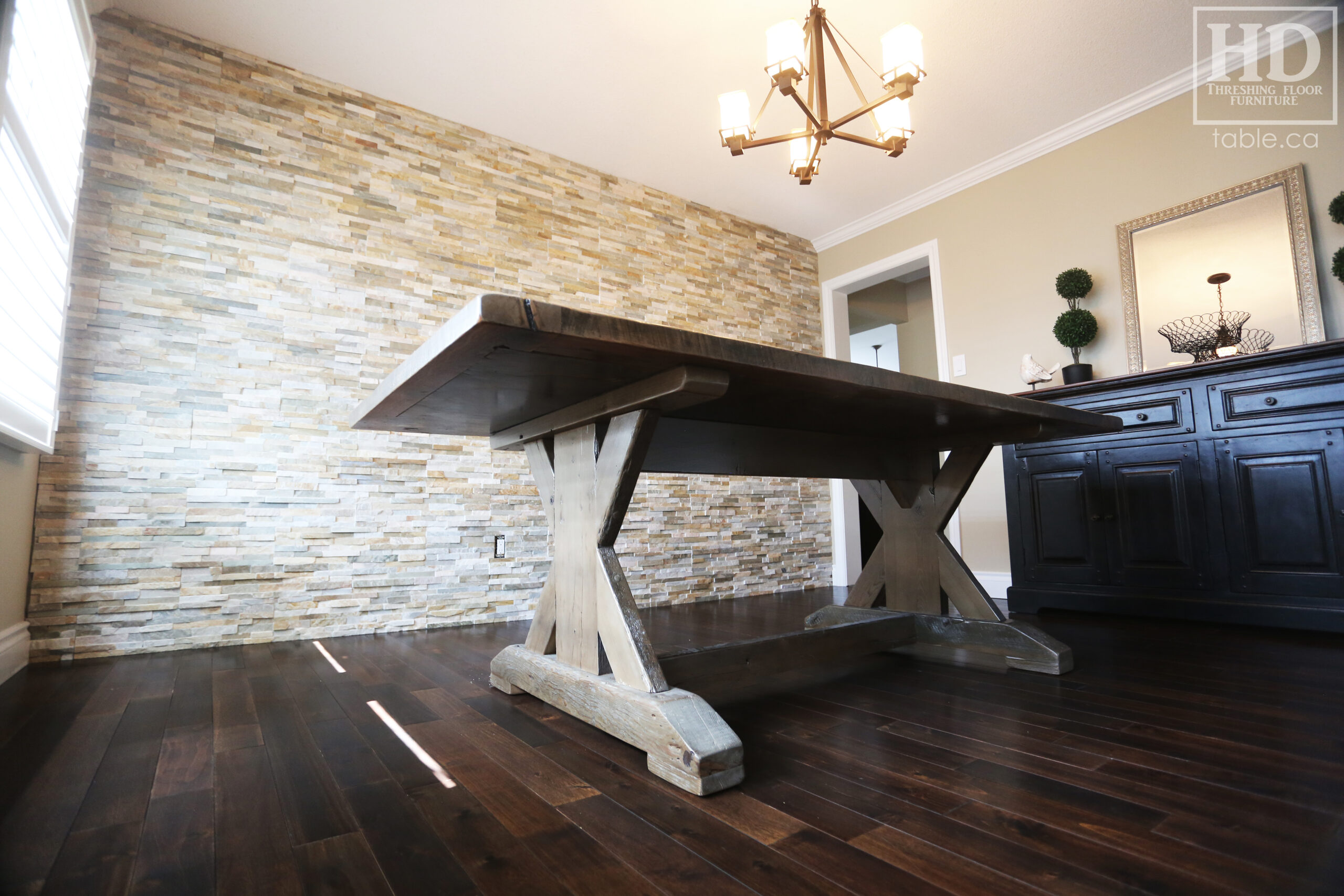 Rustic Reclaimed Wood Table by HD Threshing Floor Furniture / www.table.ca