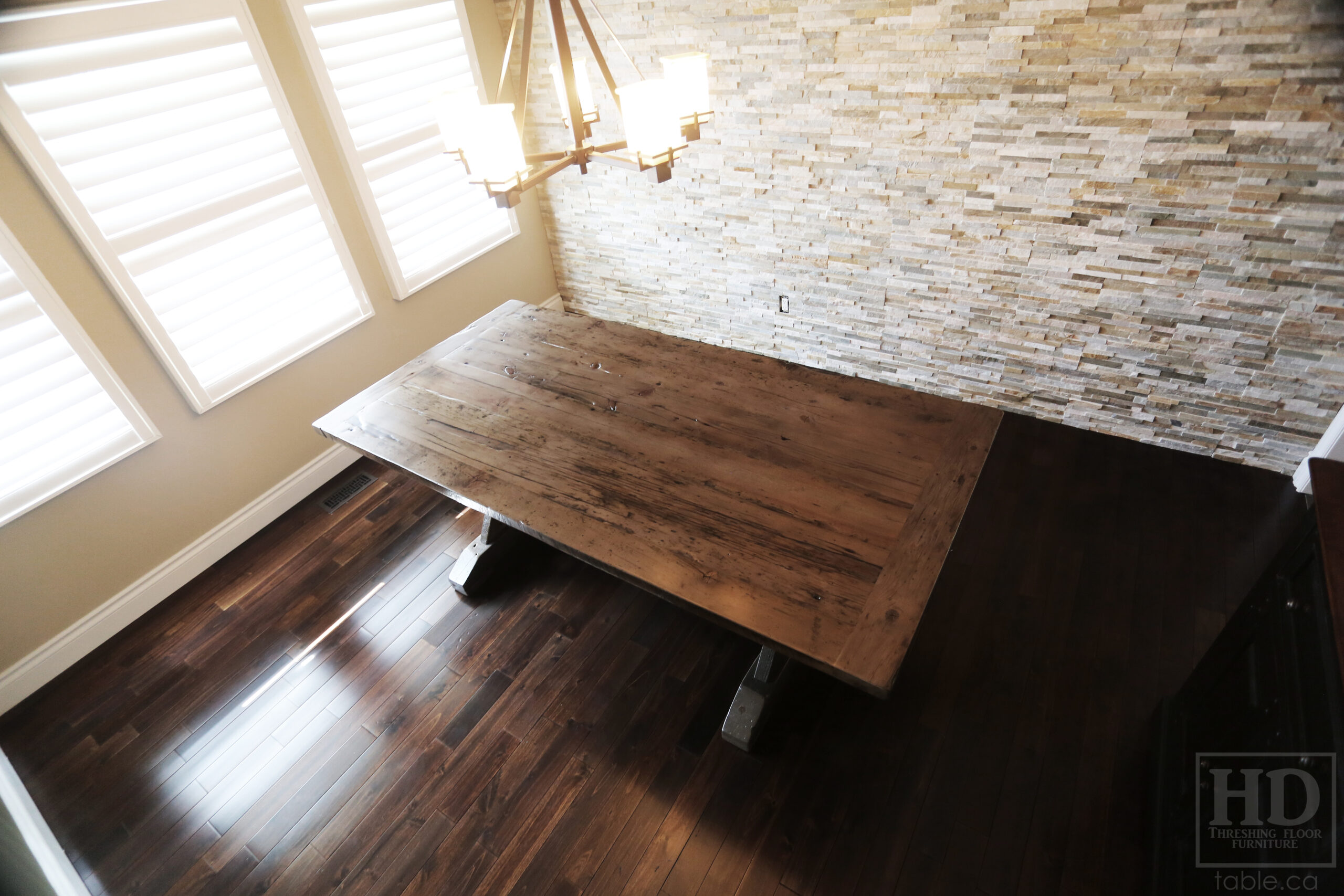 Rustic Reclaimed Wood Table by HD Threshing Floor Furniture / www.table.ca