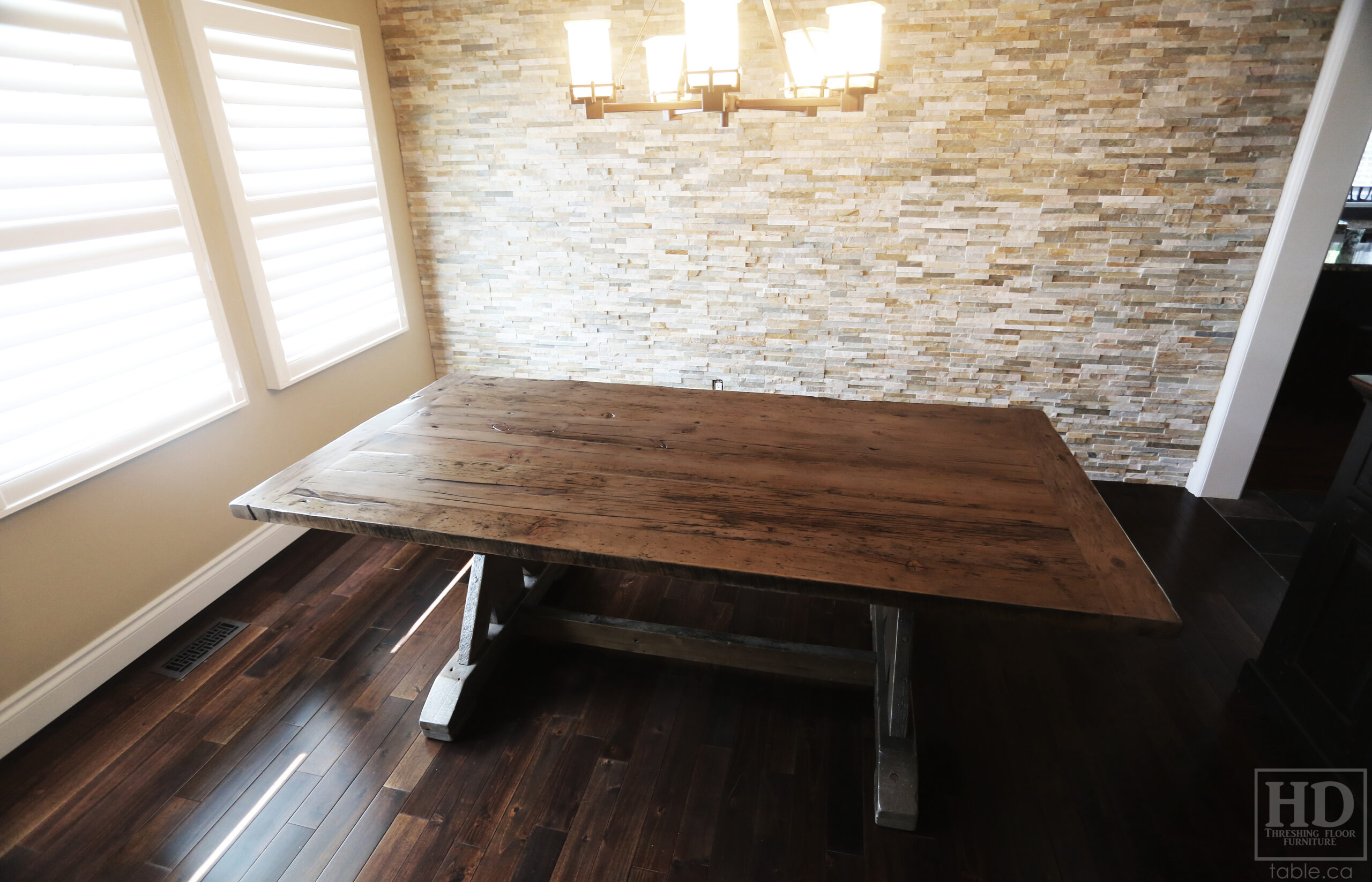 Rustic Reclaimed Wood Table by HD Threshing Floor Furniture / www.table.ca