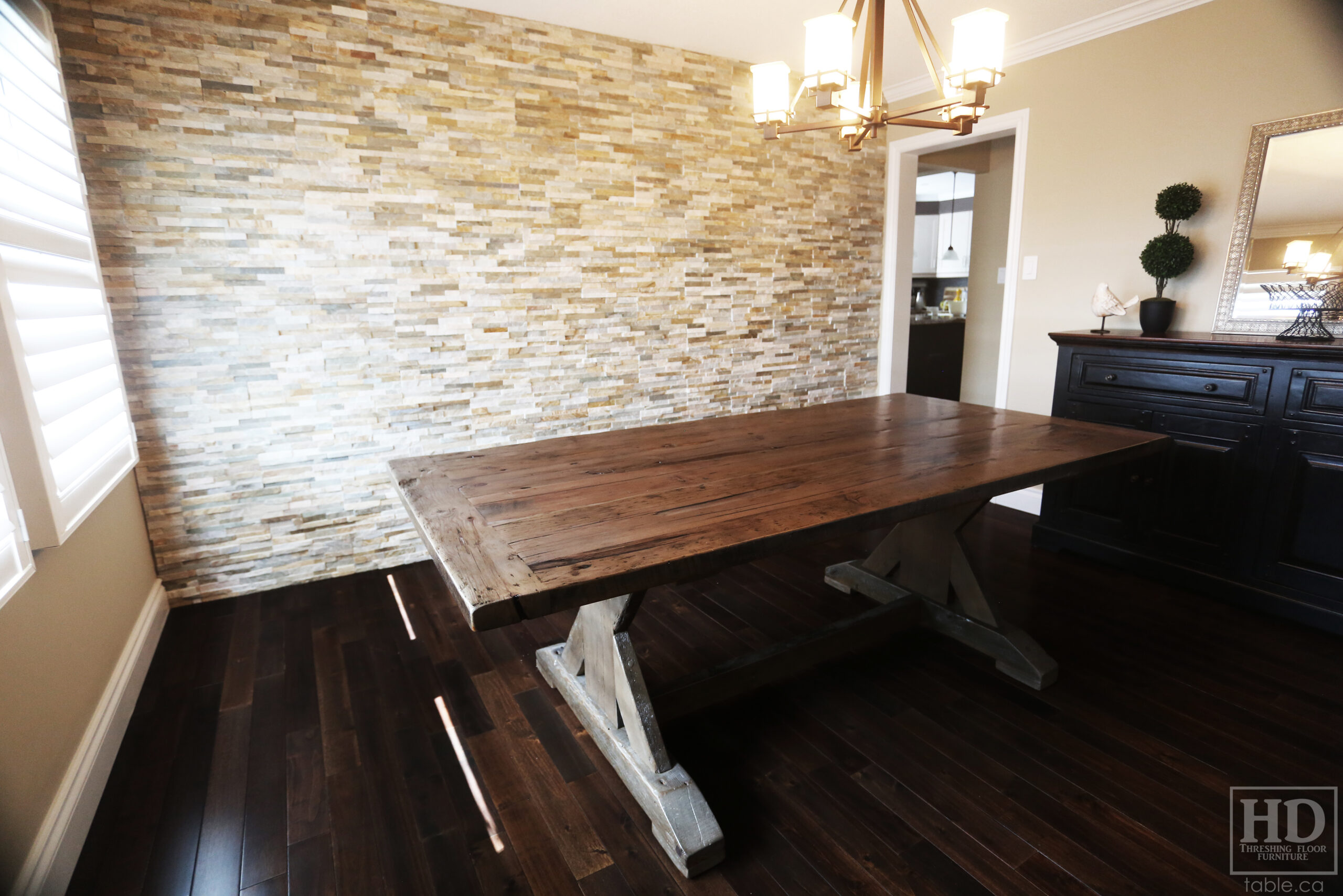 Rustic Reclaimed Wood Table by HD Threshing Floor Furniture / www.table.ca