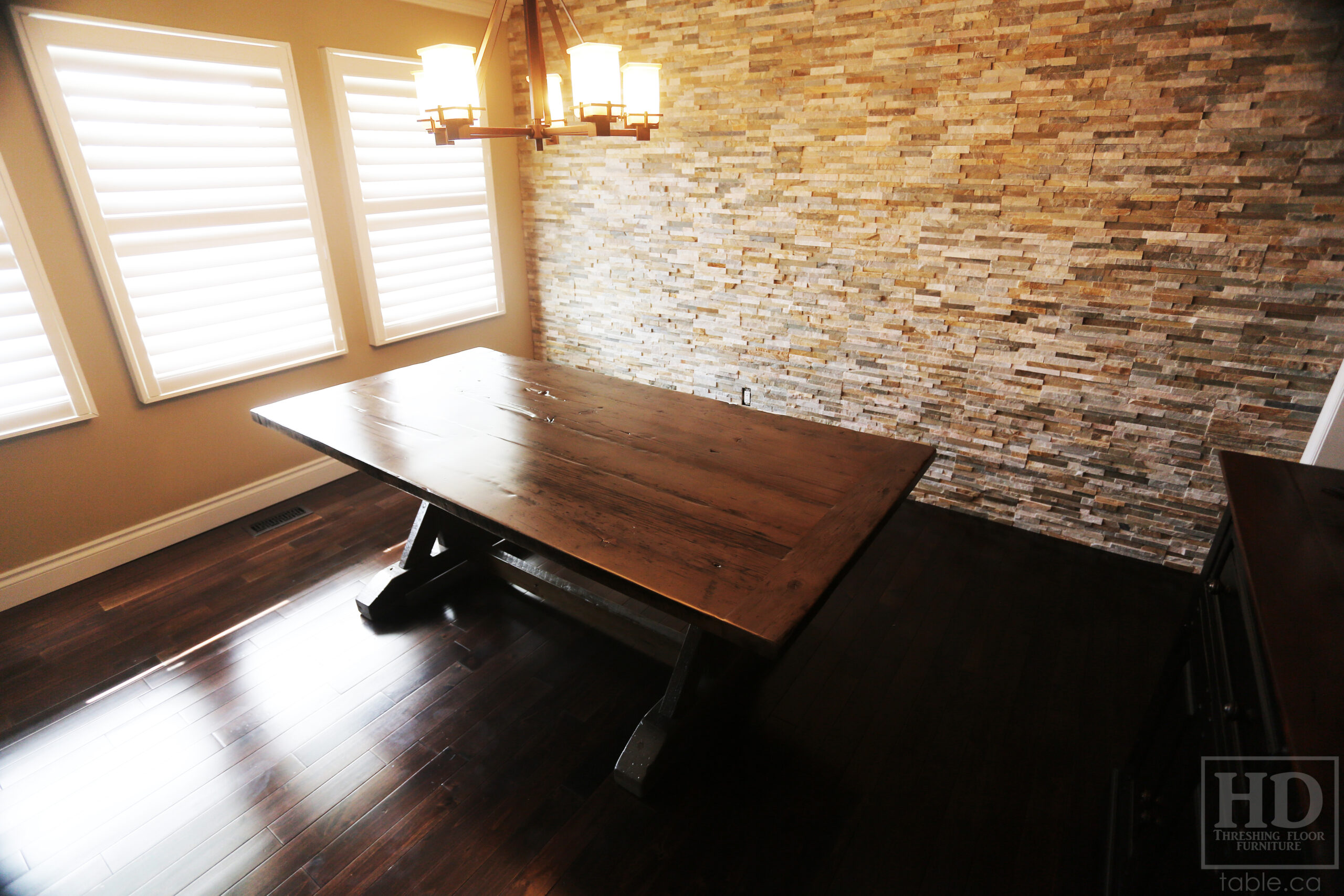 Rustic Reclaimed Wood Table by HD Threshing Floor Furniture / www.table.ca