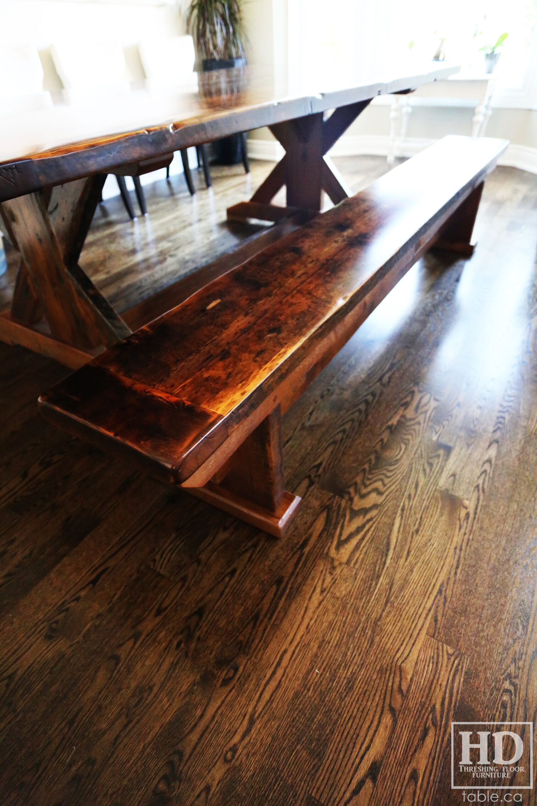 Unique Wood Table by HD Threshing Floor Furniture / www.table.ca