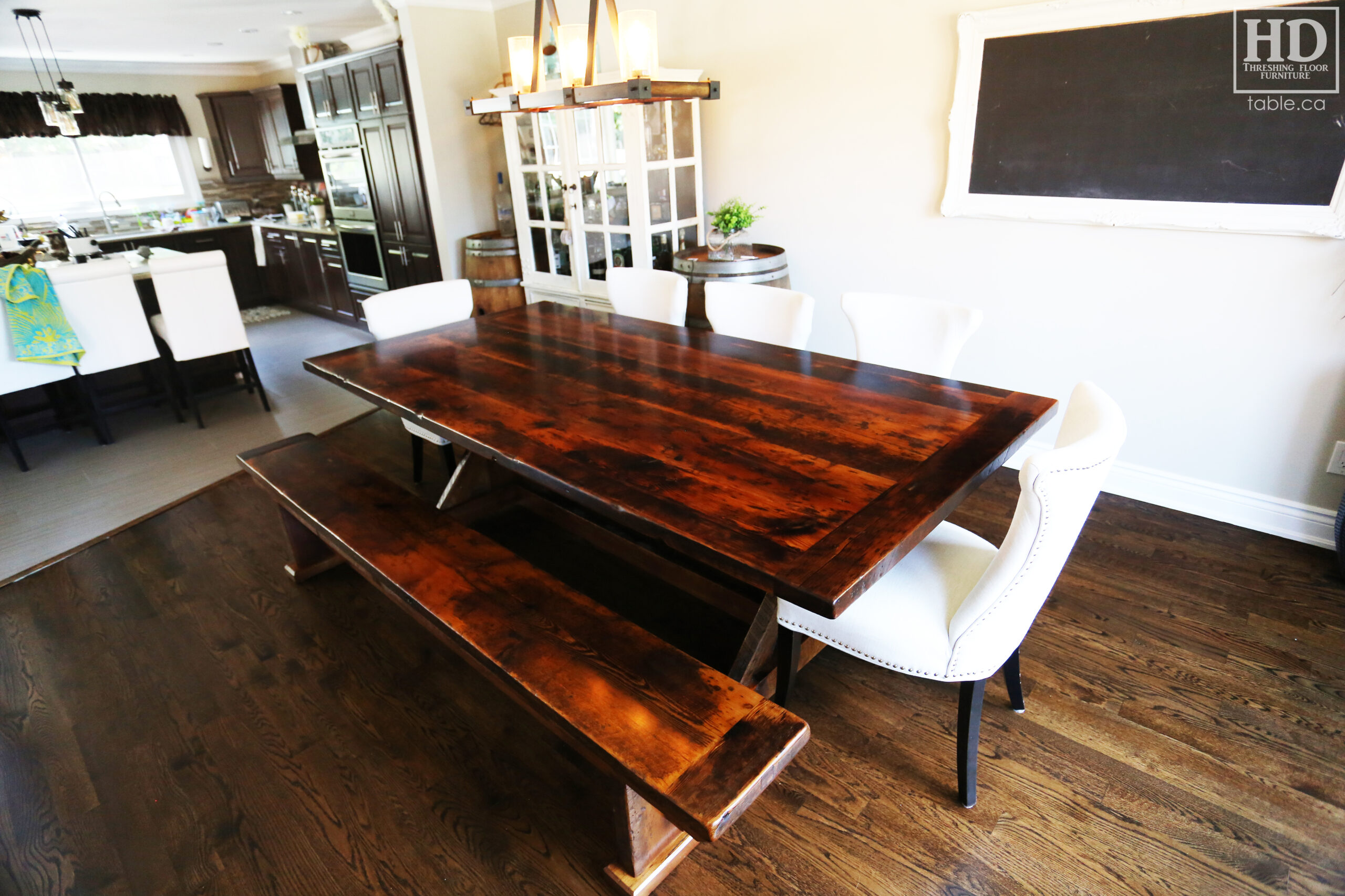 Unique Wood Table by HD Threshing Floor Furniture / www.table.ca