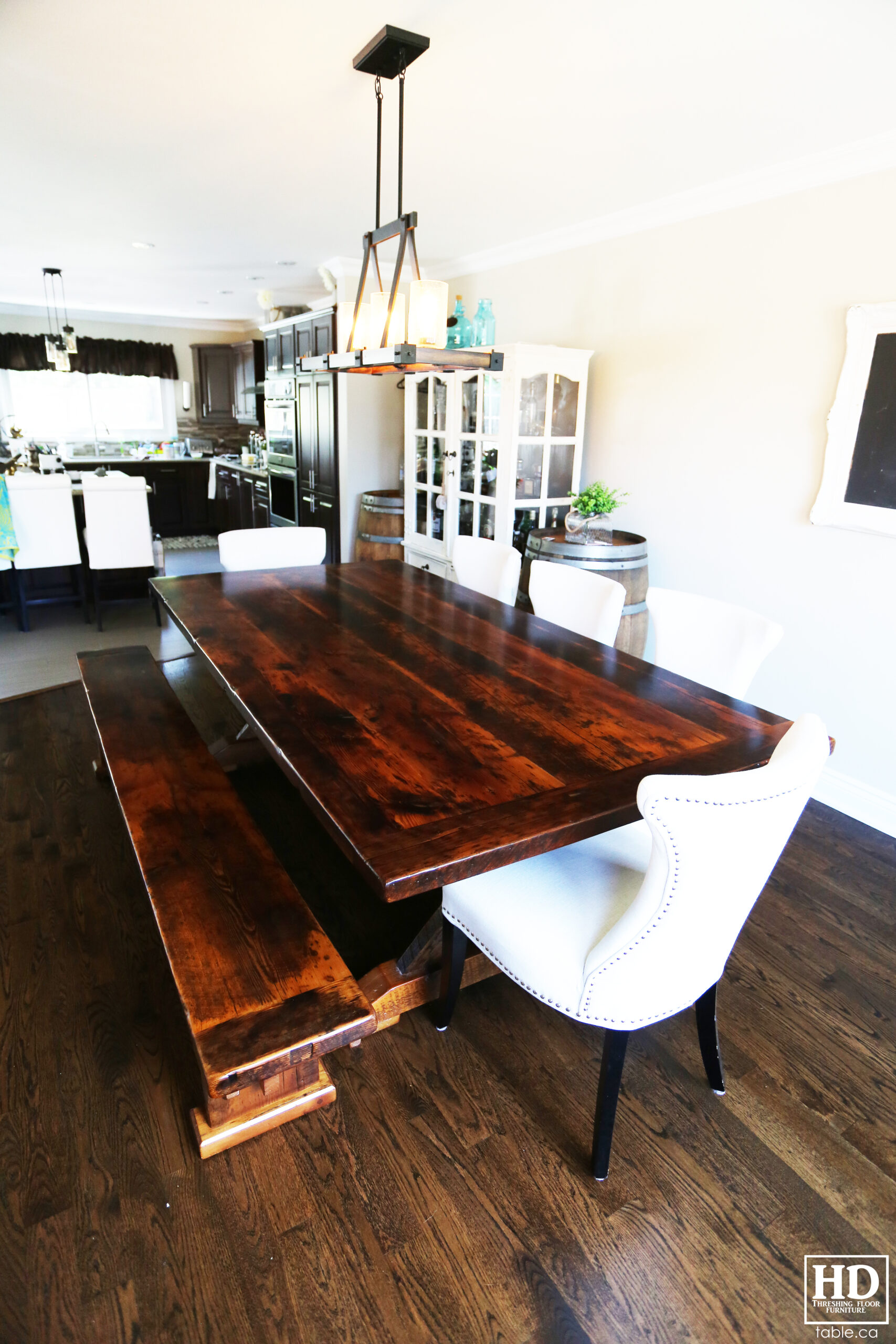 Unique Wood Table by HD Threshing Floor Furniture / www.table.ca
