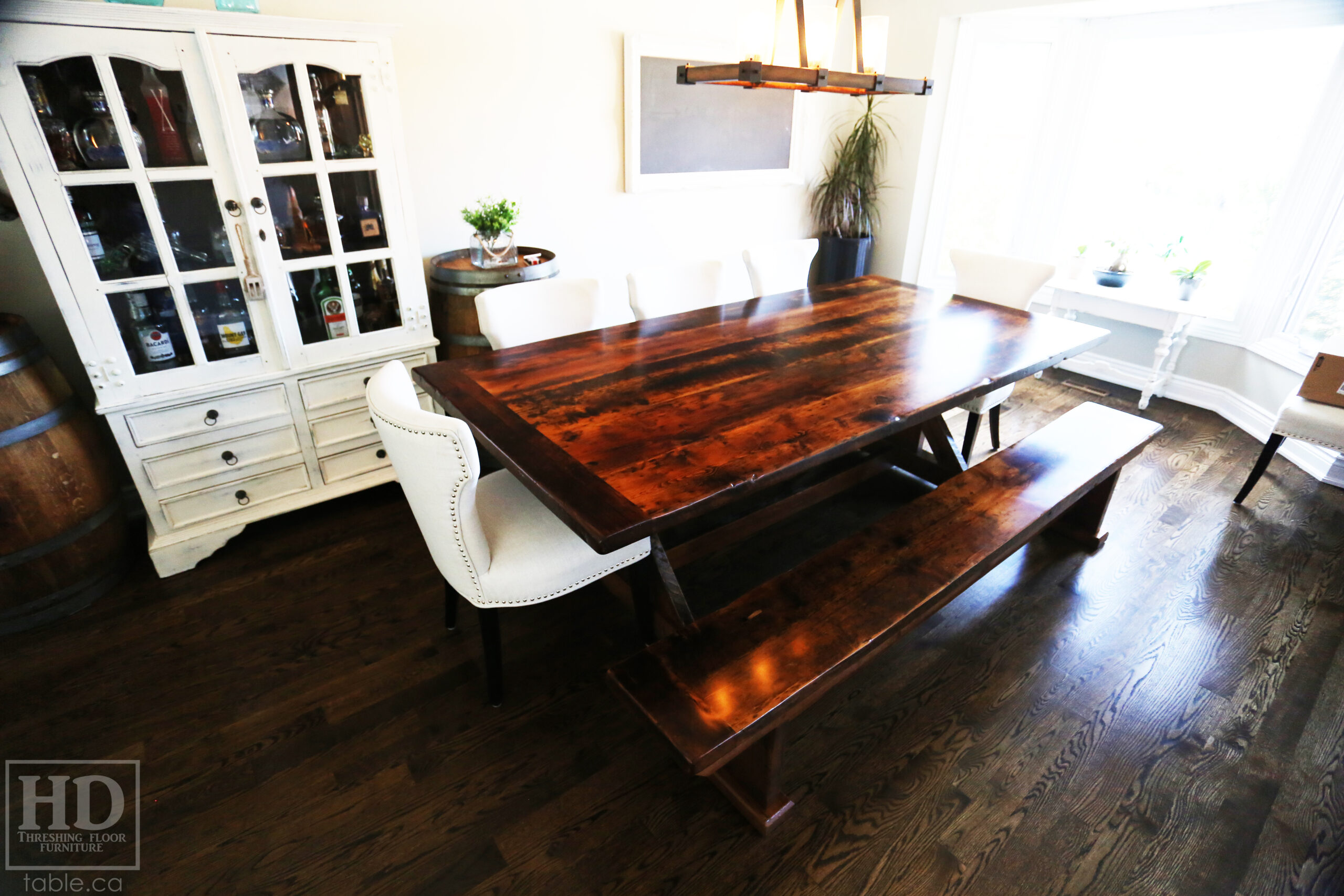 Unique Wood Table by HD Threshing Floor Furniture / www.table.ca