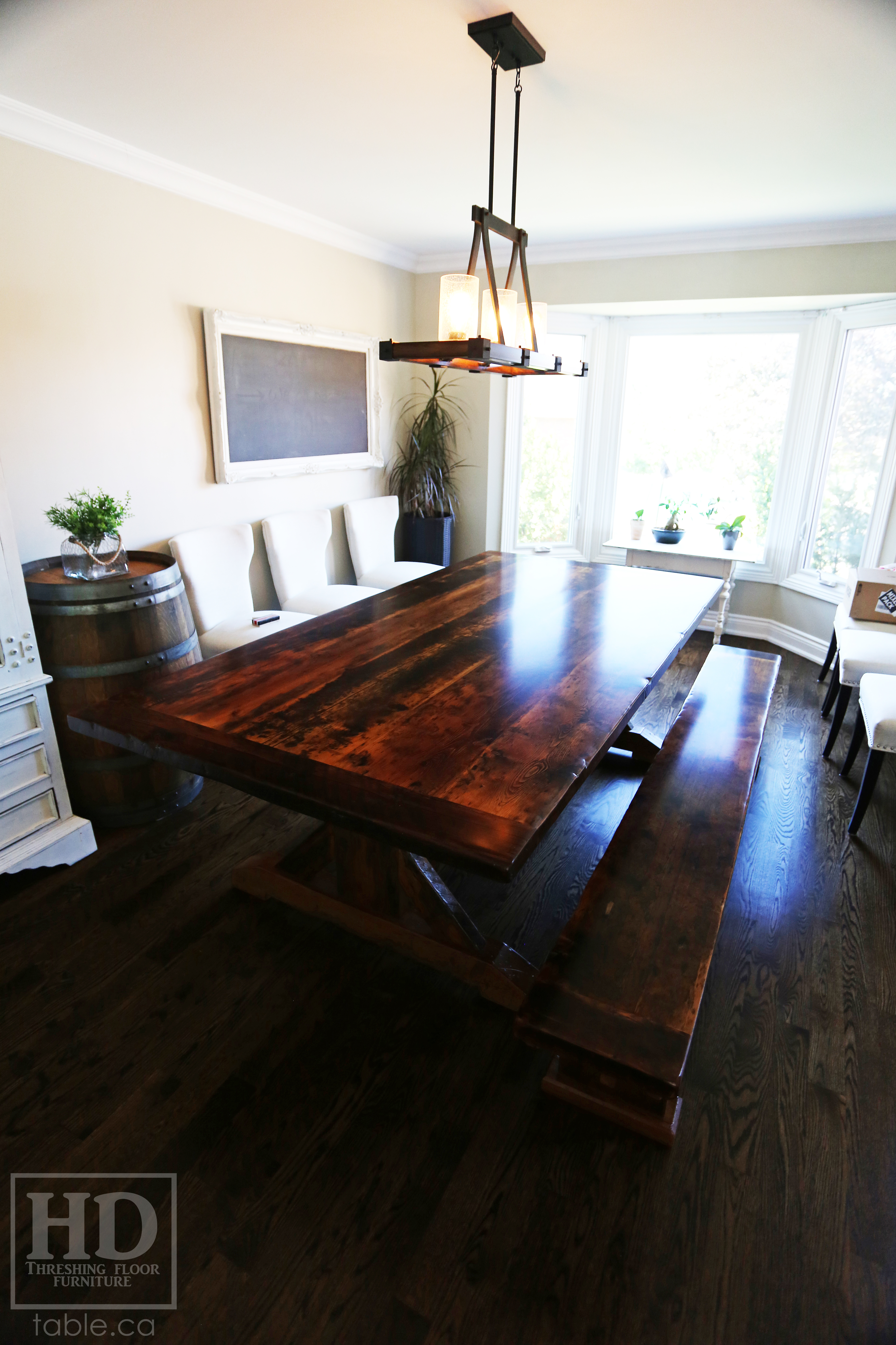 Unique Wood Table by HD Threshing Floor Furniture / www.table.ca