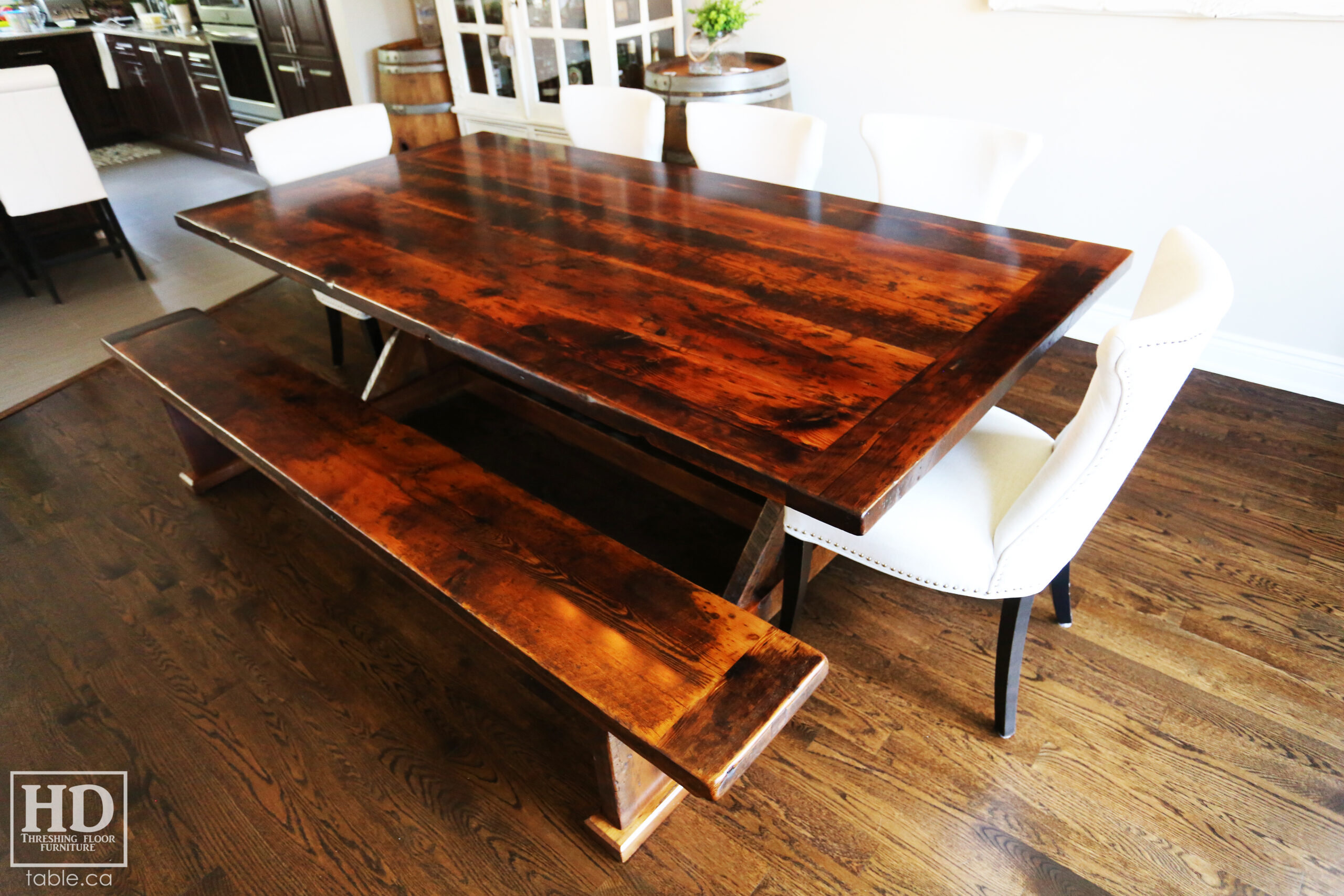 Unique Wood Table by HD Threshing Floor Furniture / www.table.ca