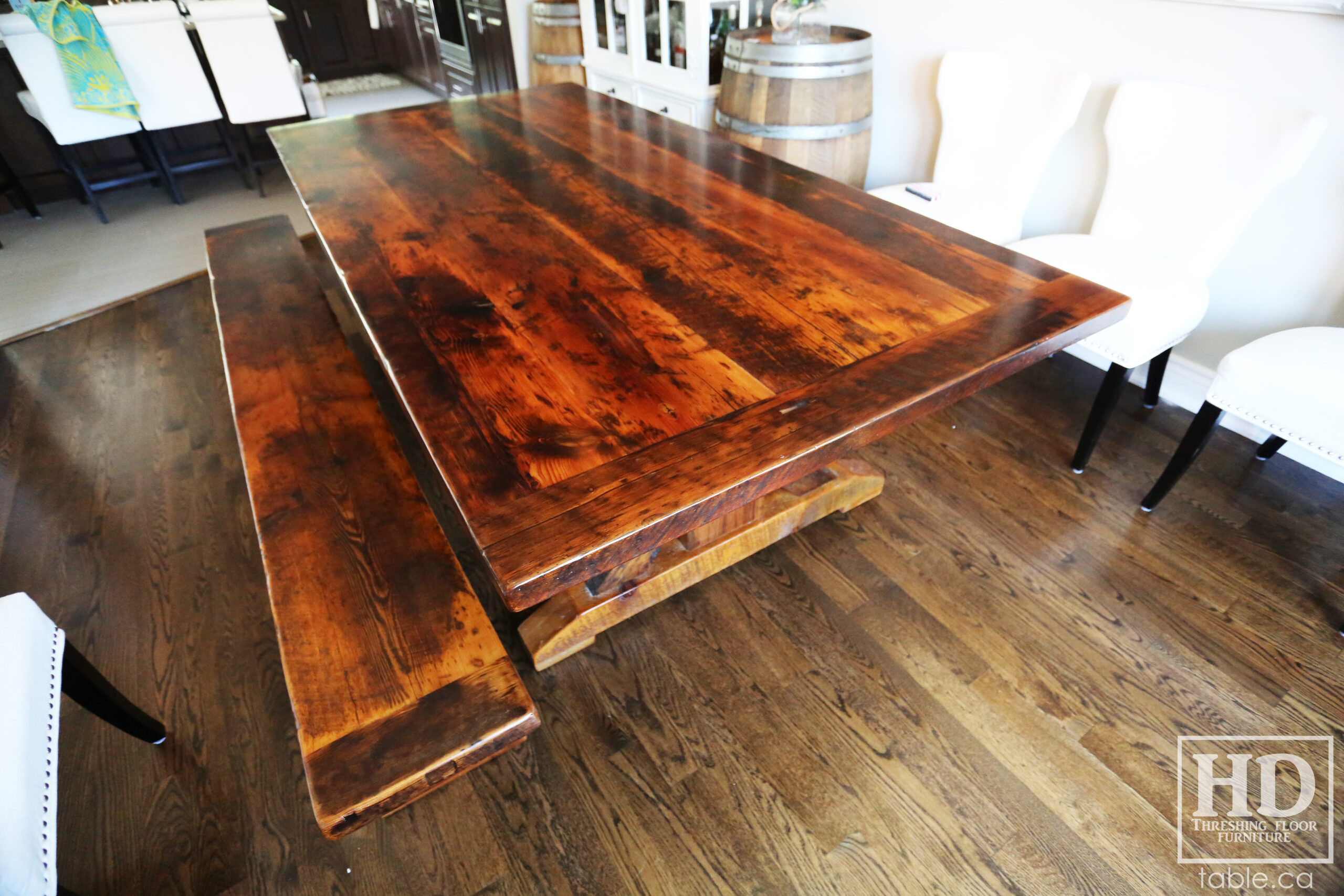 Unique Wood Table by HD Threshing Floor Furniture / www.table.ca