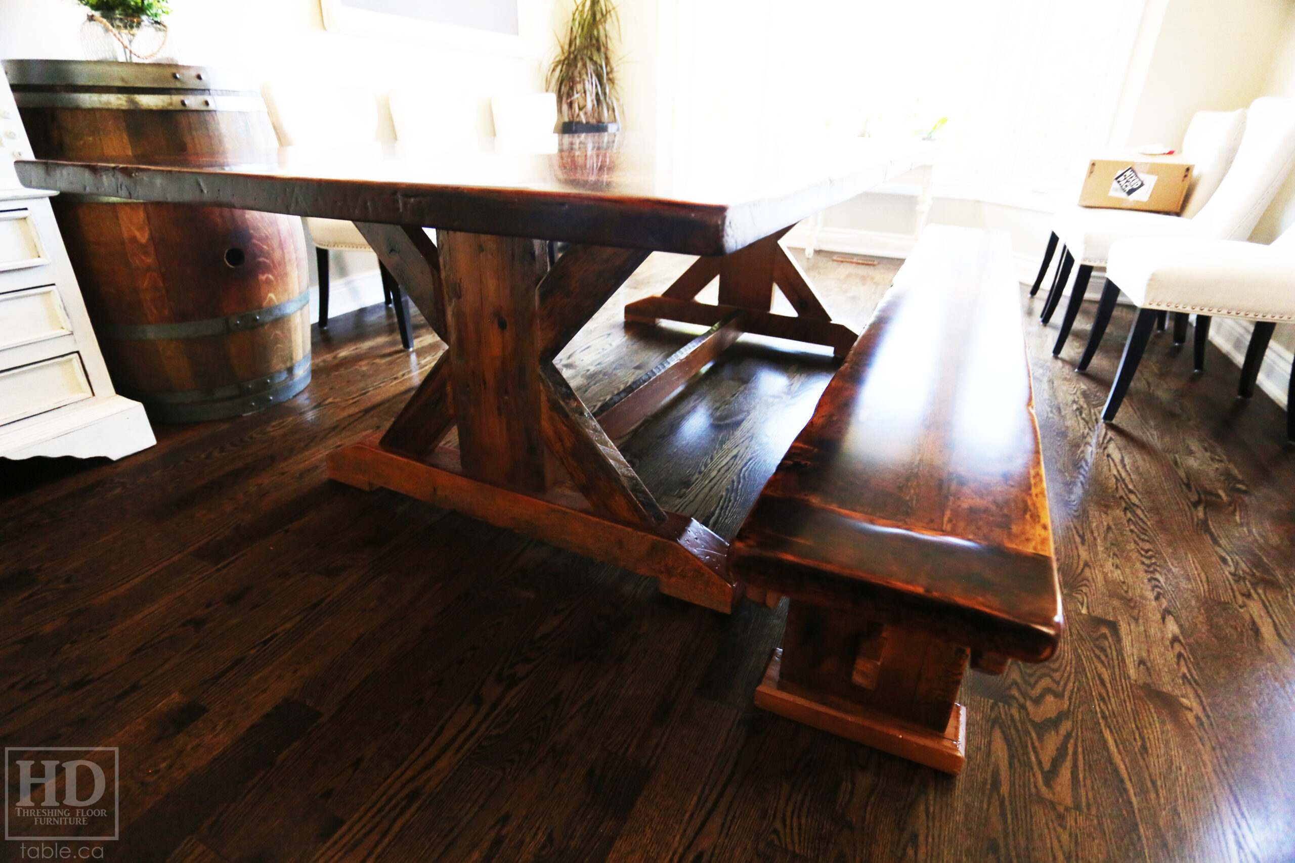 Unique Wood Table by HD Threshing Floor Furniture / www.table.ca