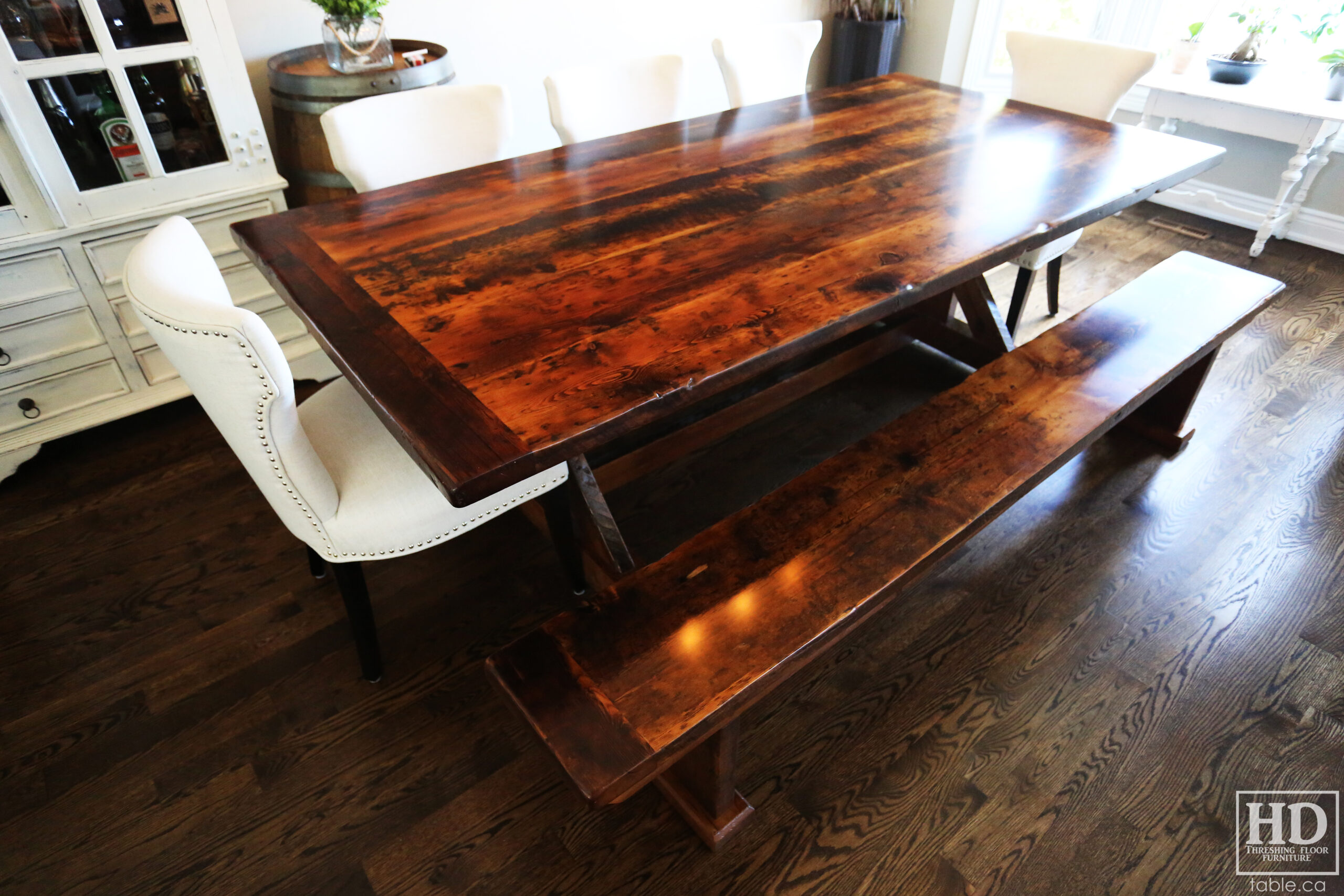 Unique Wood Table by HD Threshing Floor Furniture / www.table.ca