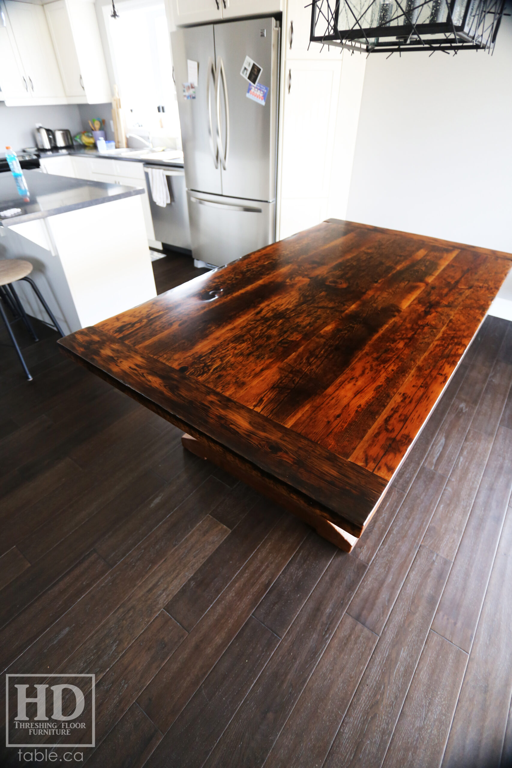 Reclaimed Hemlock Barnwood Table by HD Threshing Floor Furniture / www.table.ca