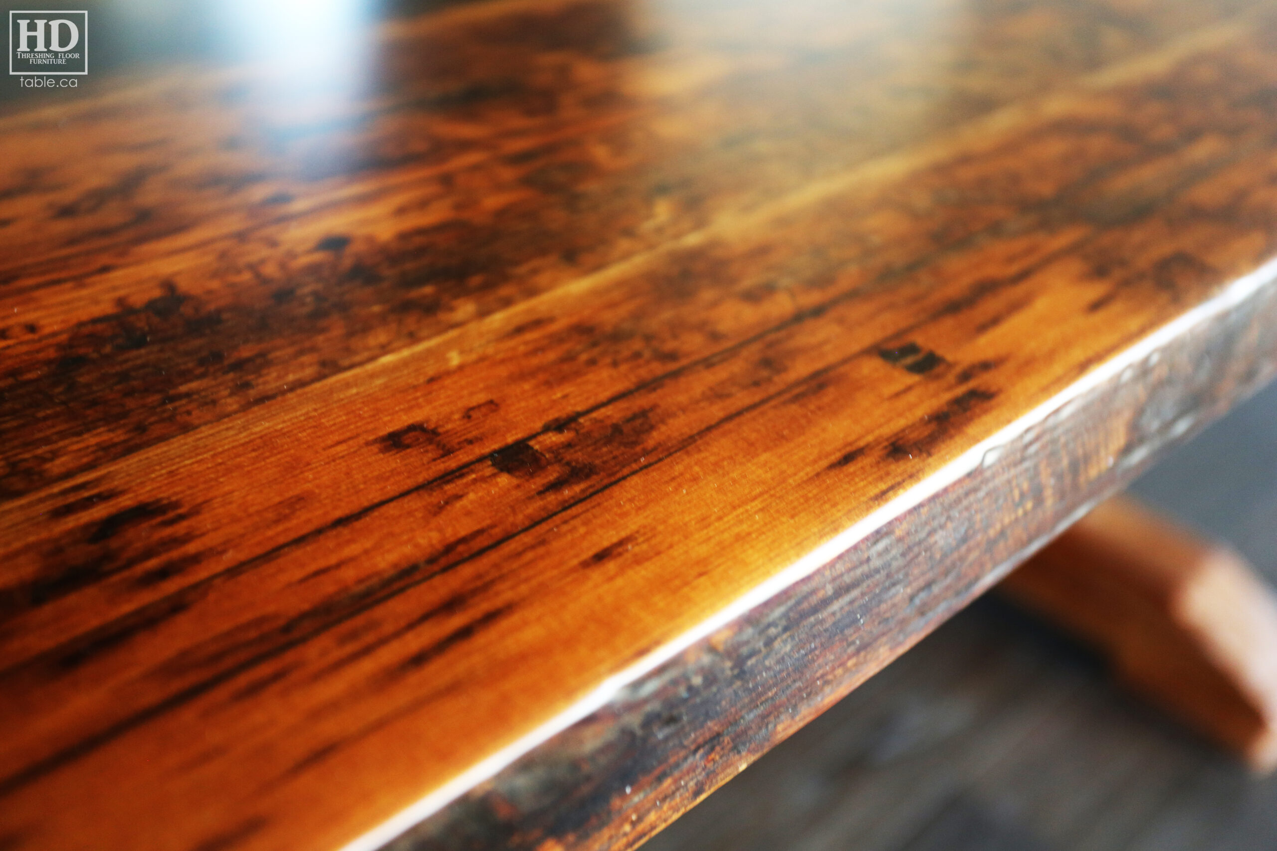 Reclaimed Hemlock Barnwood Table by HD Threshing Floor Furniture / www.table.ca