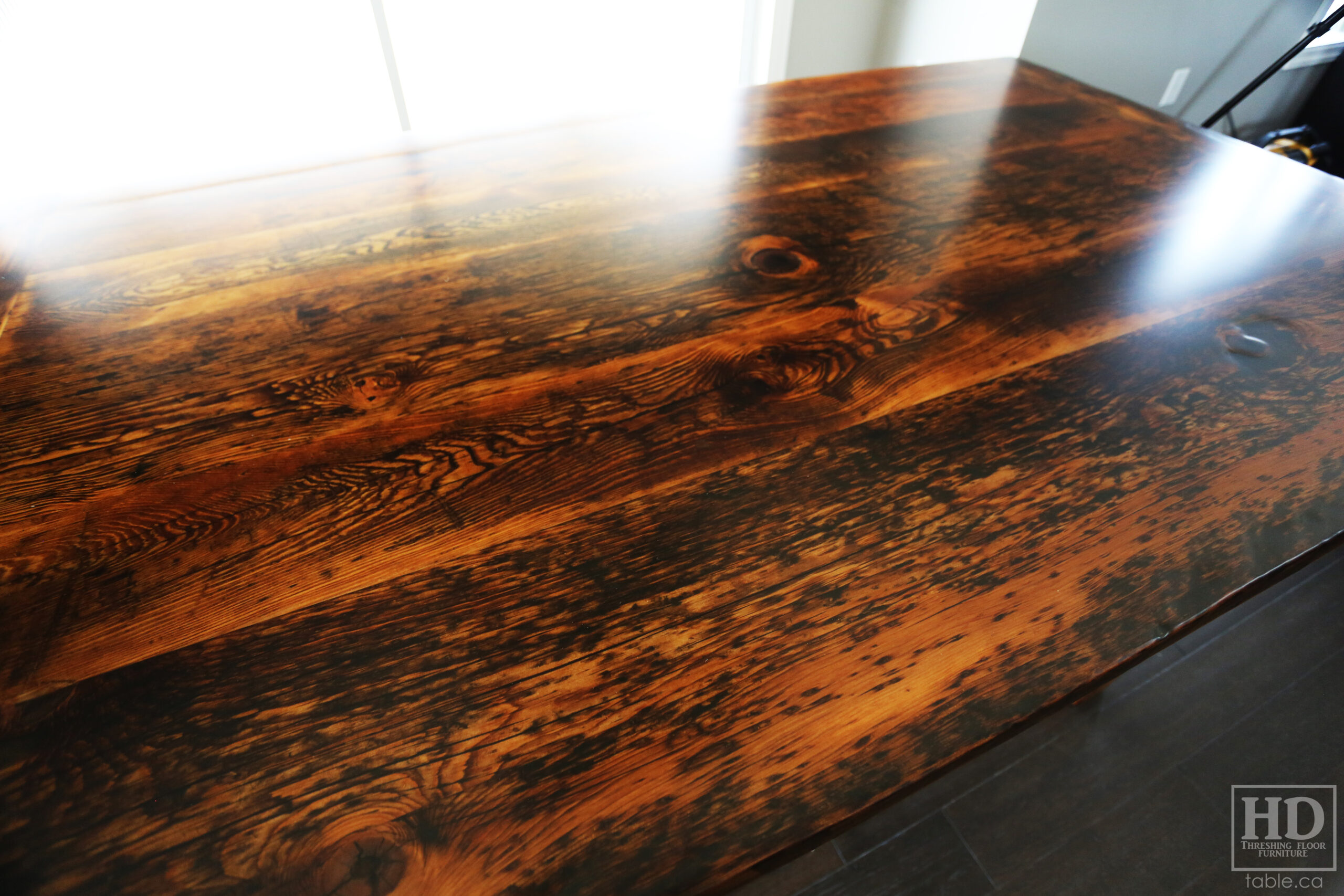 Reclaimed Hemlock Barnwood Table by HD Threshing Floor Furniture / www.table.ca