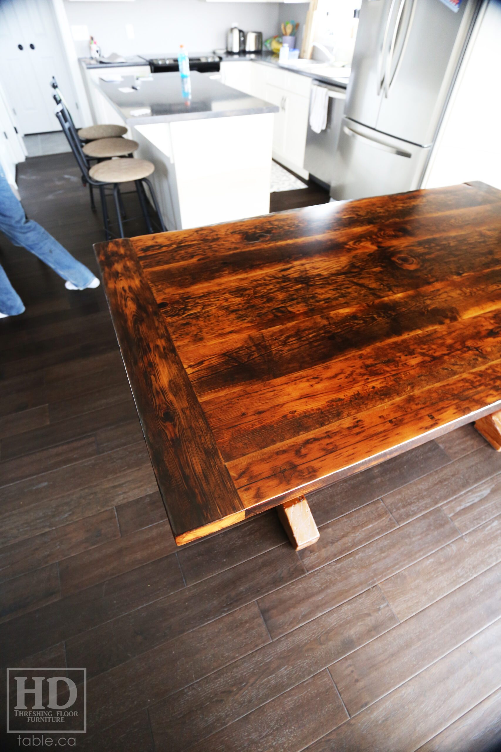 Reclaimed Hemlock Barnwood Table by HD Threshing Floor Furniture / www.table.ca