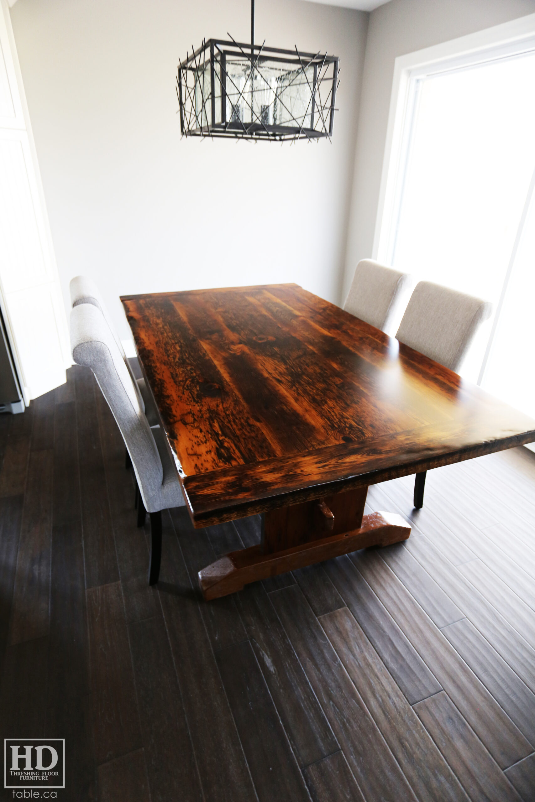 Reclaimed Hemlock Barnwood Table by HD Threshing Floor Furniture / www.table.ca