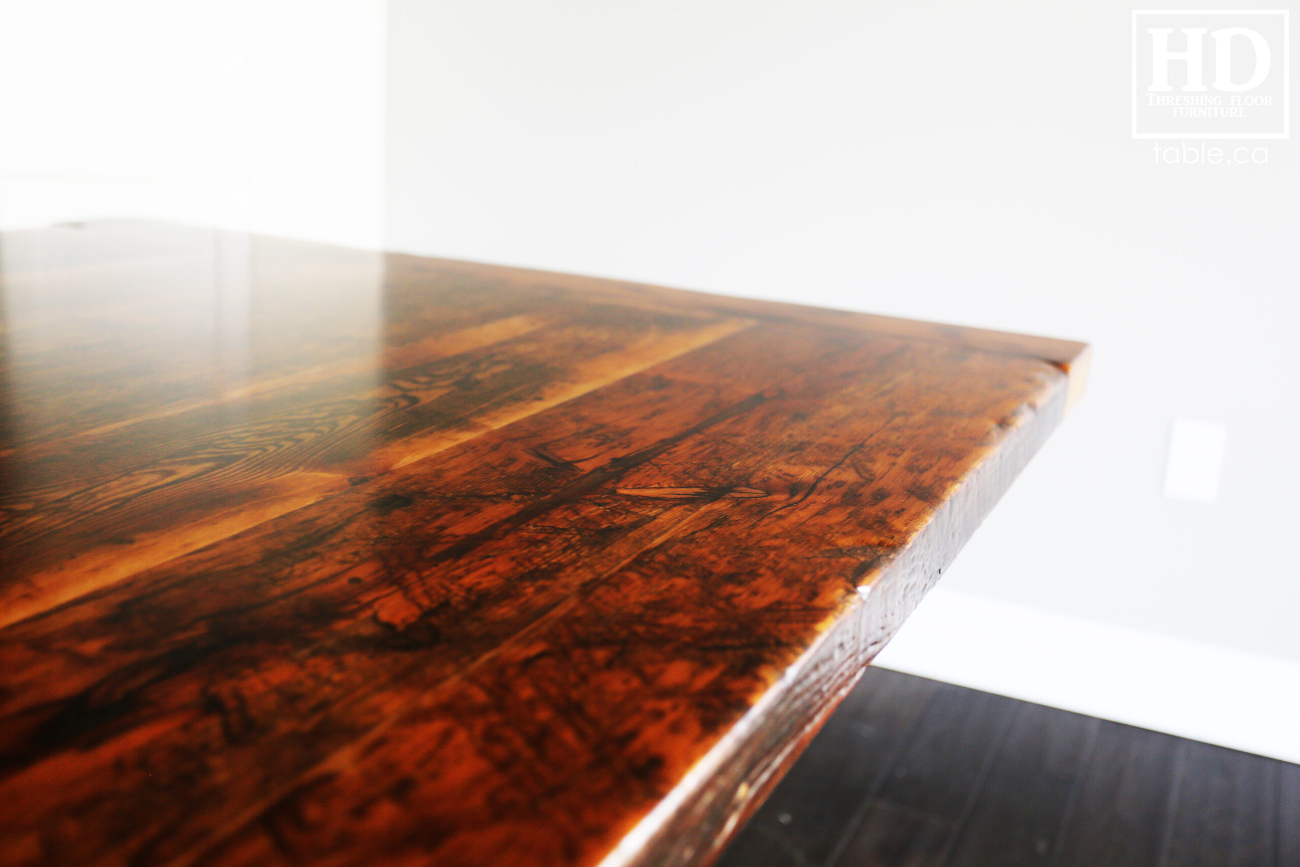 Reclaimed Hemlock Barnwood Table by HD Threshing Floor Furniture / www.table.ca