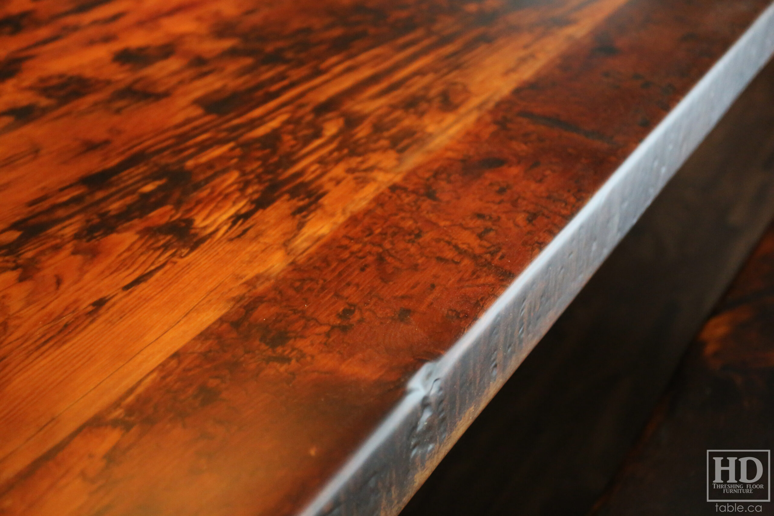 Modern Table made from Reclaimed Wood by HD Threshing Floor Furniture / www.table.ca