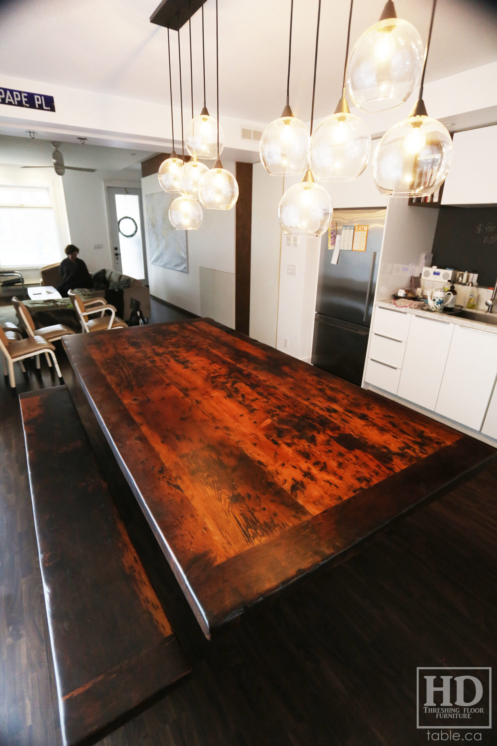 Modern Table made from Reclaimed Wood by HD Threshing Floor Furniture / www.table.ca