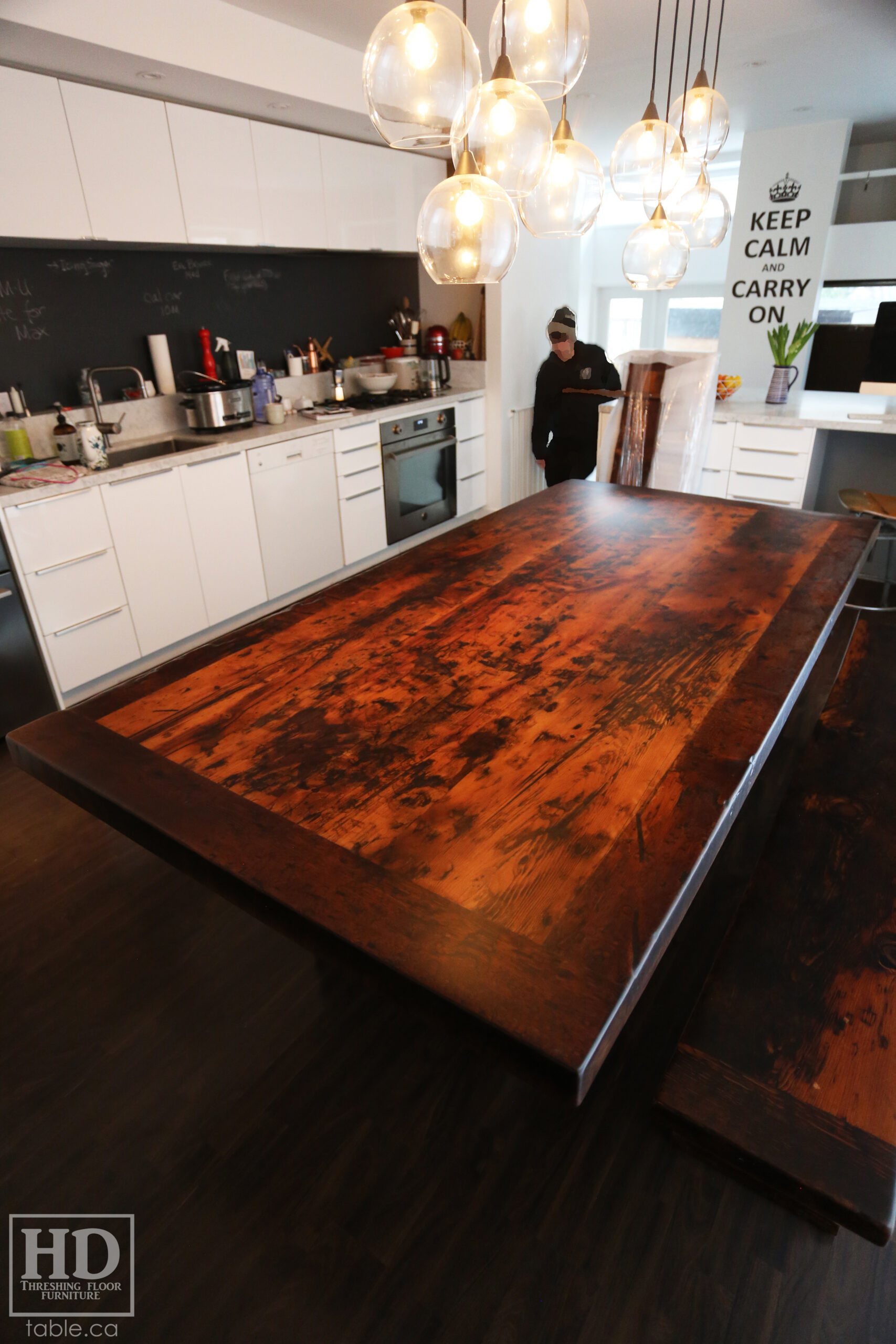 Modern Table made from Reclaimed Wood by HD Threshing Floor Furniture / www.table.ca