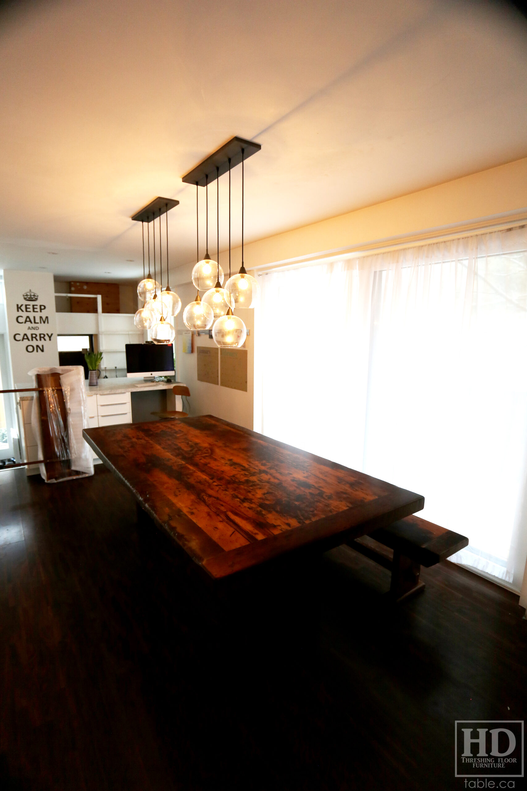 Modern Table made from Reclaimed Wood by HD Threshing Floor Furniture / www.table.ca