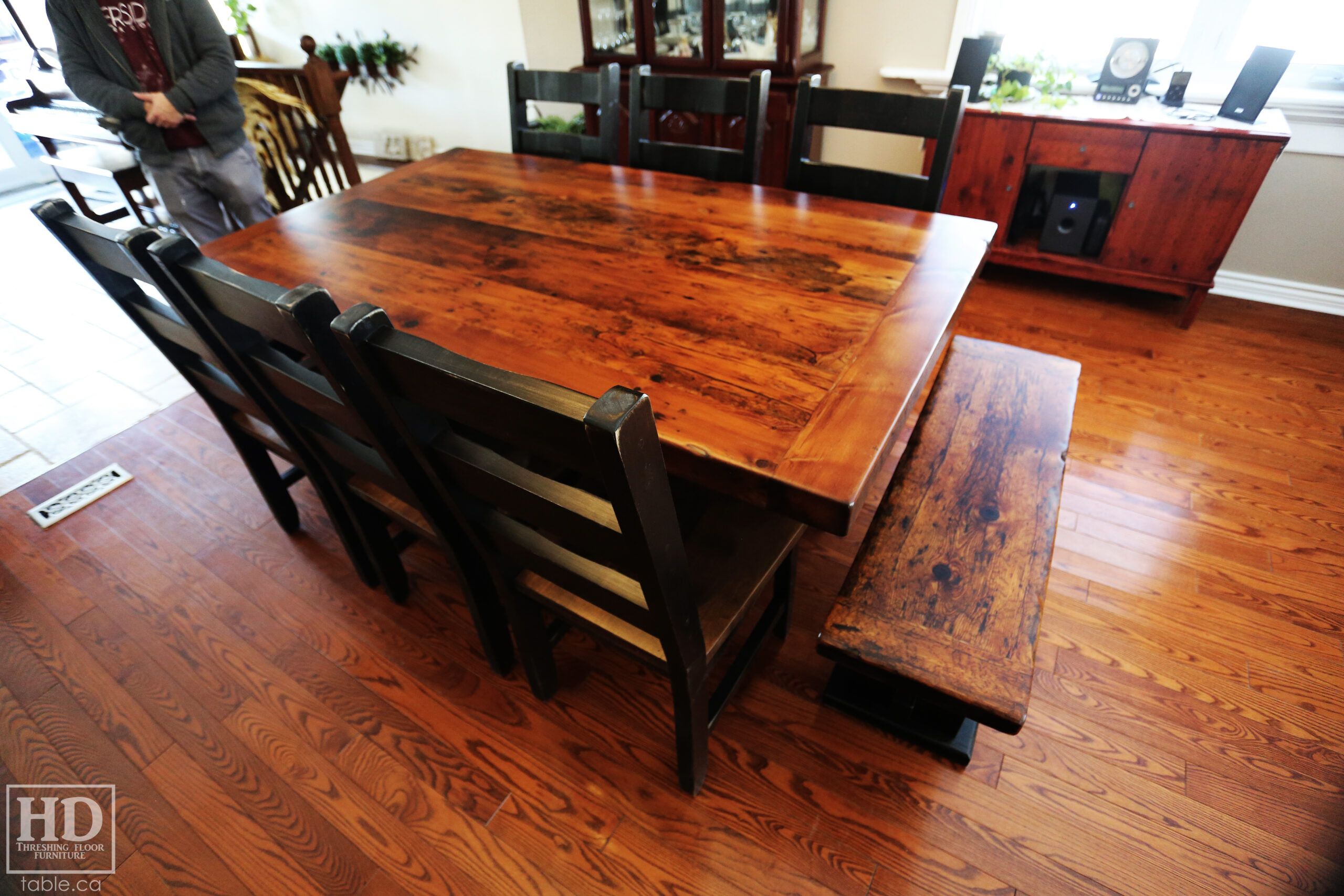 Ontario Made Reclaimed Wood Furniture by HD Threshing Floor Furniture / www.table.ca