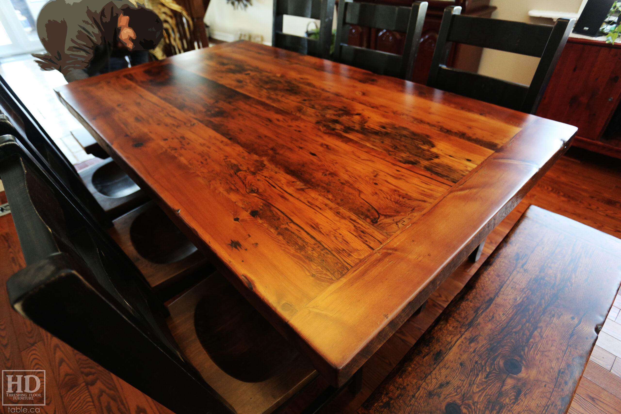 Ontario Made Reclaimed Wood Furniture by HD Threshing Floor Furniture / www.table.ca