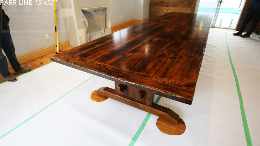 Custom Reclaimed Wood Boardroom Table by HD Threshing Floor Furniture / www.table.ca