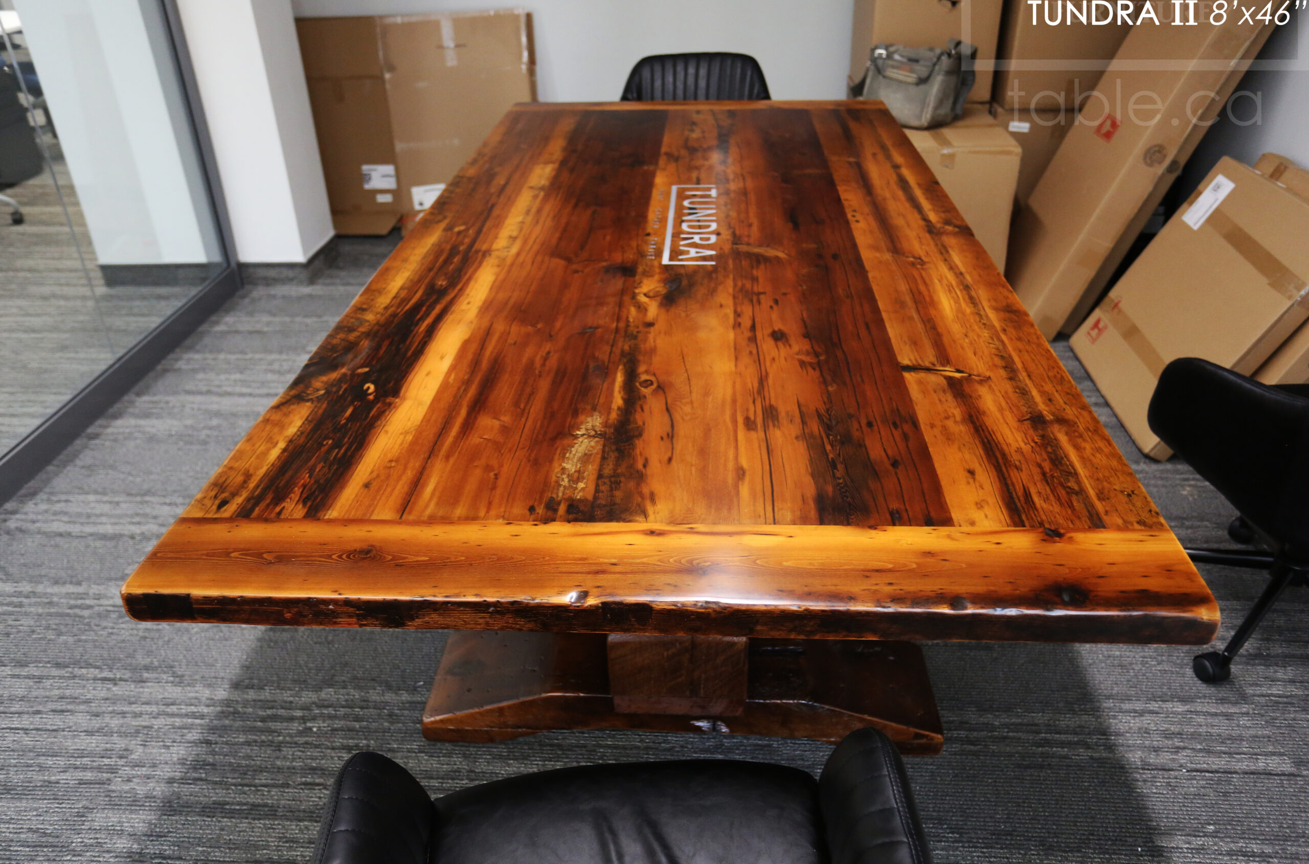 Ontario made boardroom table by HD Threshing Floor Furniture / www.table.ca