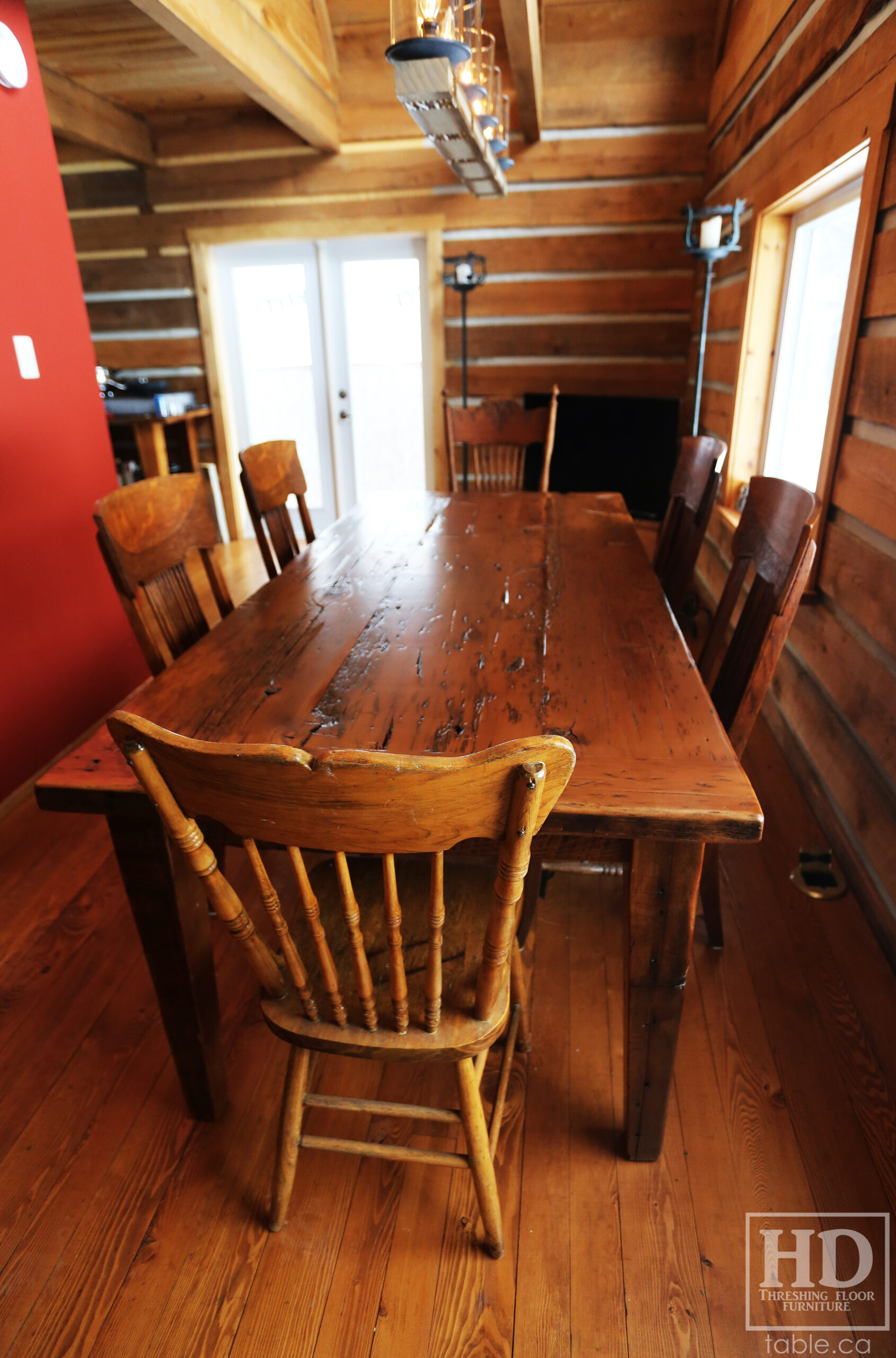 Cottage Harvest Table by HD Threshing Floor Furniture / www.table.ca