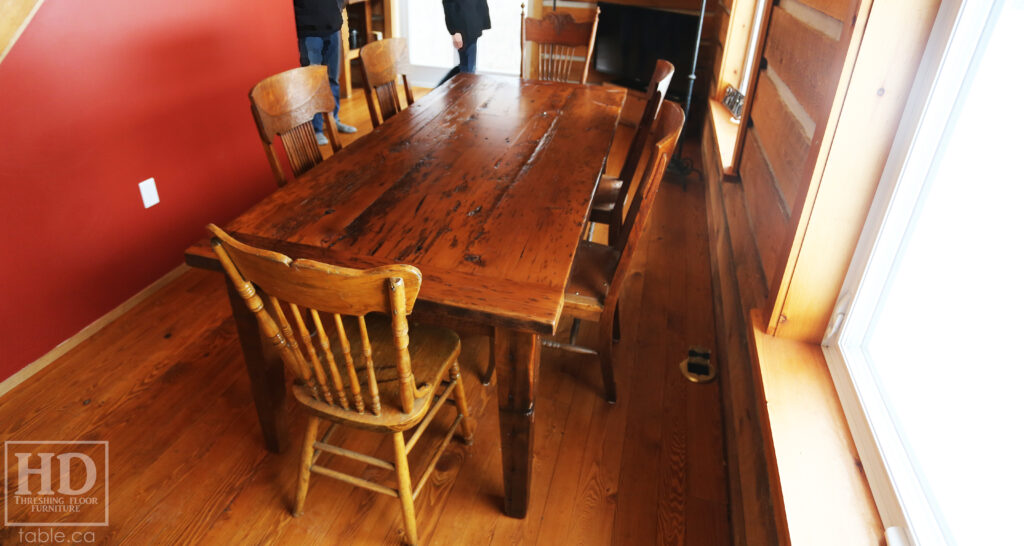 Cottage Harvest Table by HD Threshing Floor Furniture / www.table.ca