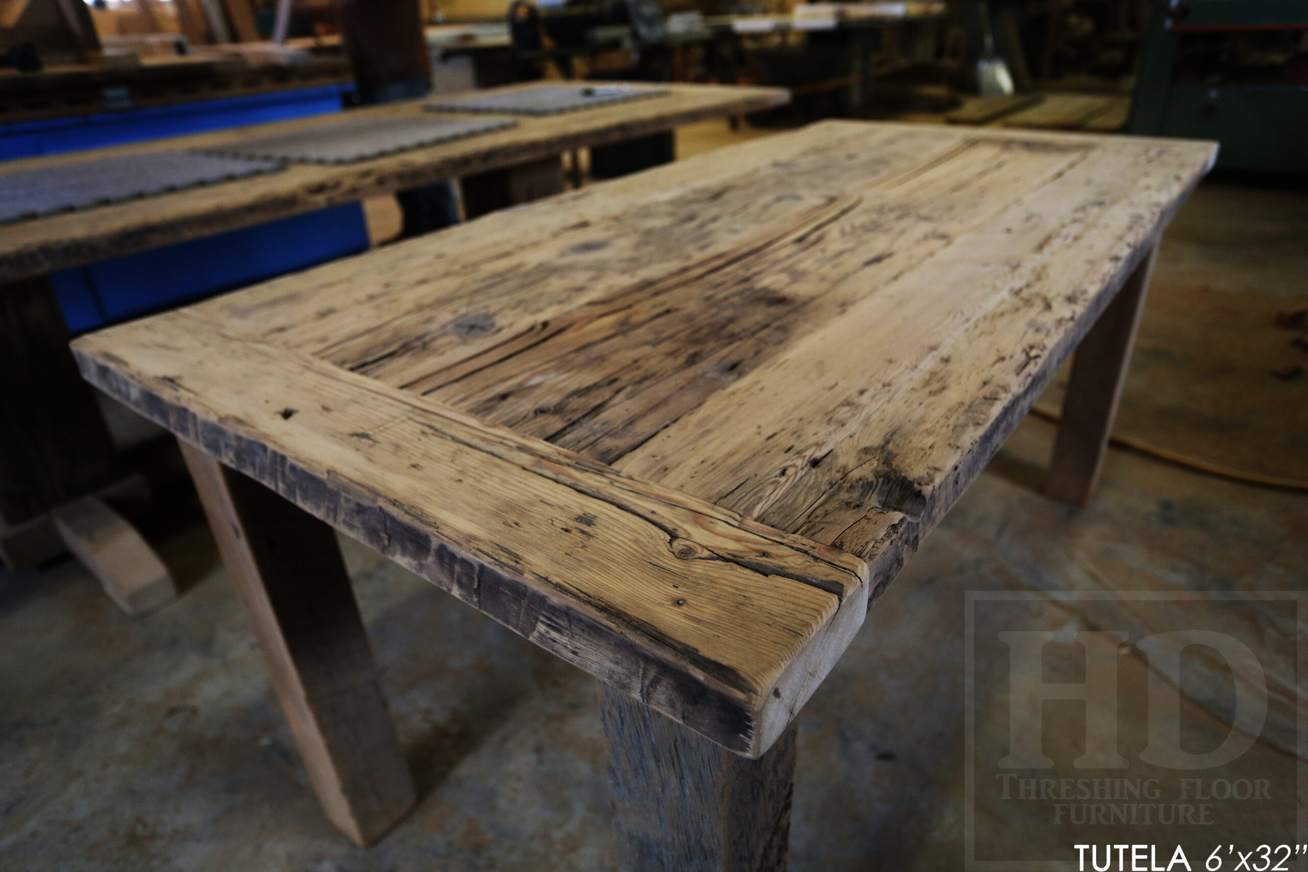 Harvest Table made from Reclaimed Wood by HD Threshing Floor Furniture / www.table.ca