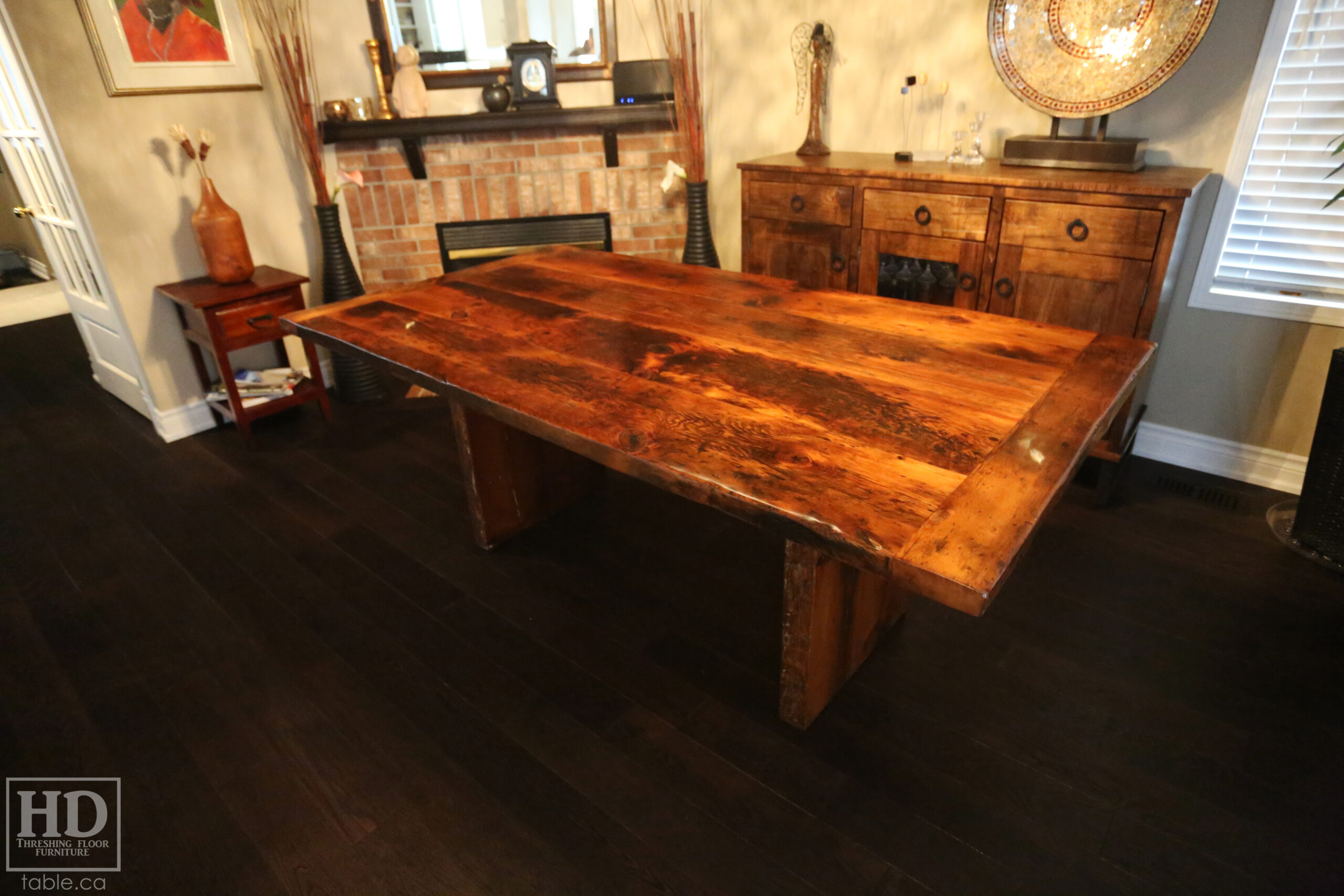 Reclaimed Wood Table by HD Threshing Floor Furniture / www.table.ca