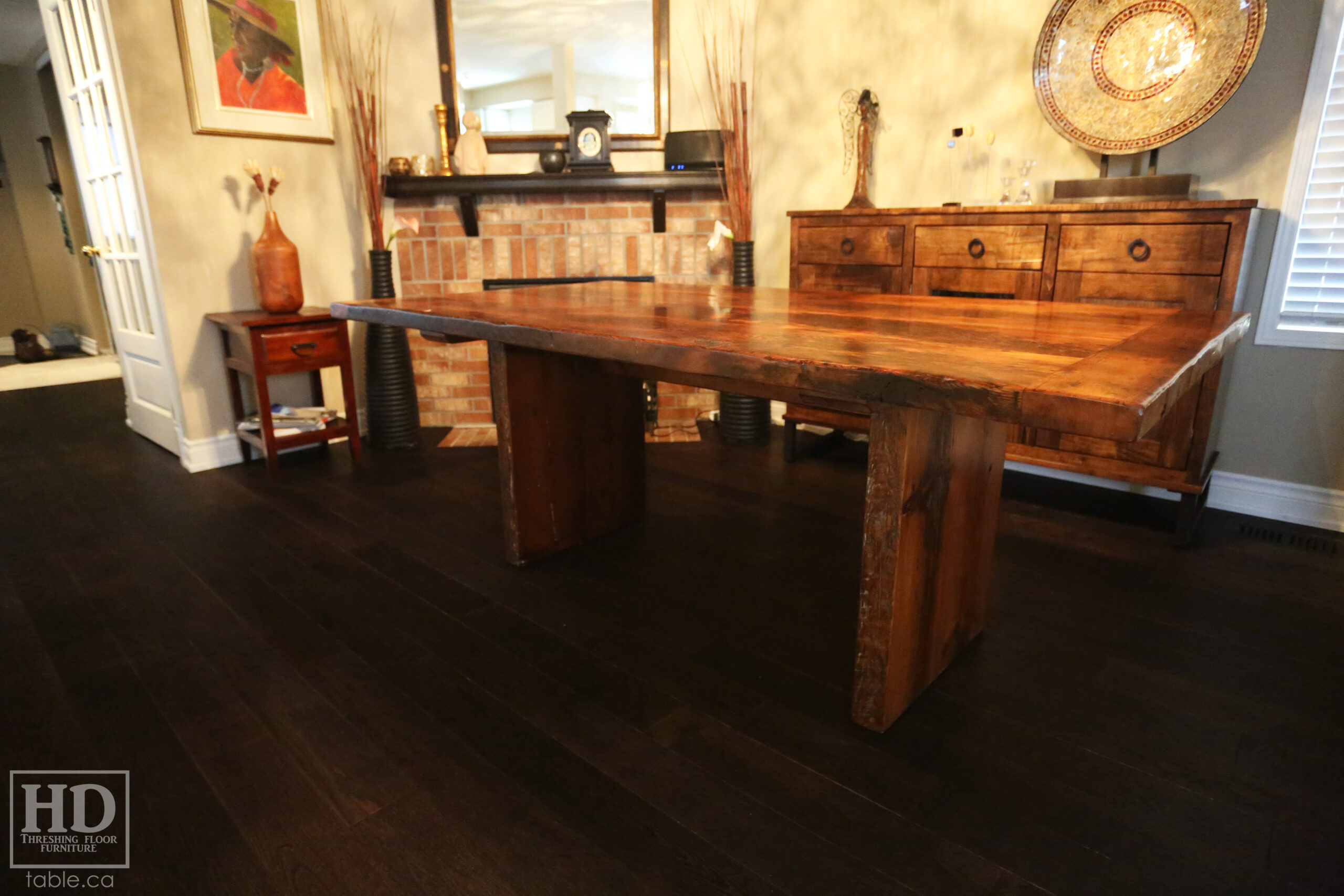 Reclaimed Wood Table by HD Threshing Floor Furniture / www.table.ca