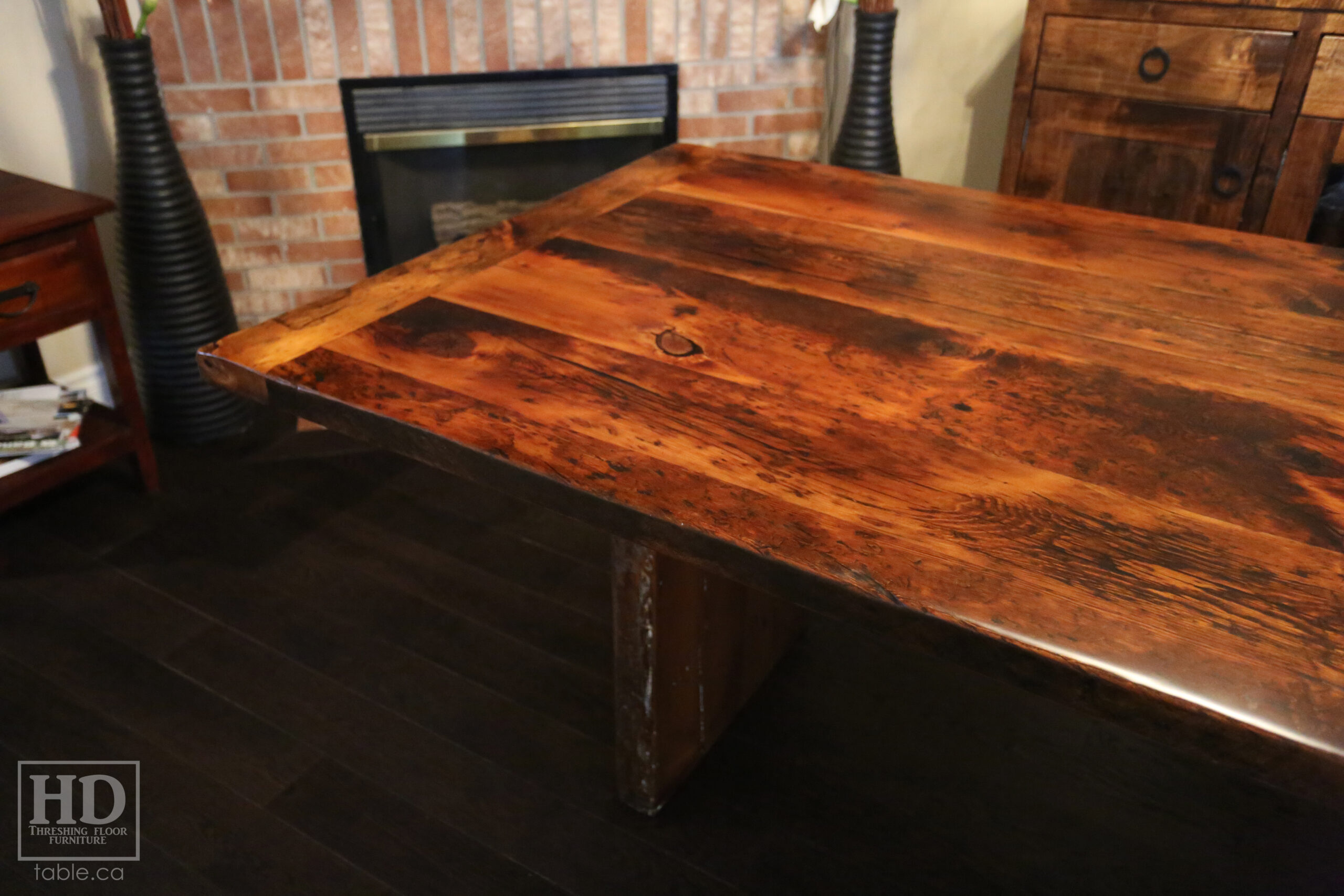 Reclaimed Wood Table by HD Threshing Floor Furniture / www.table.ca