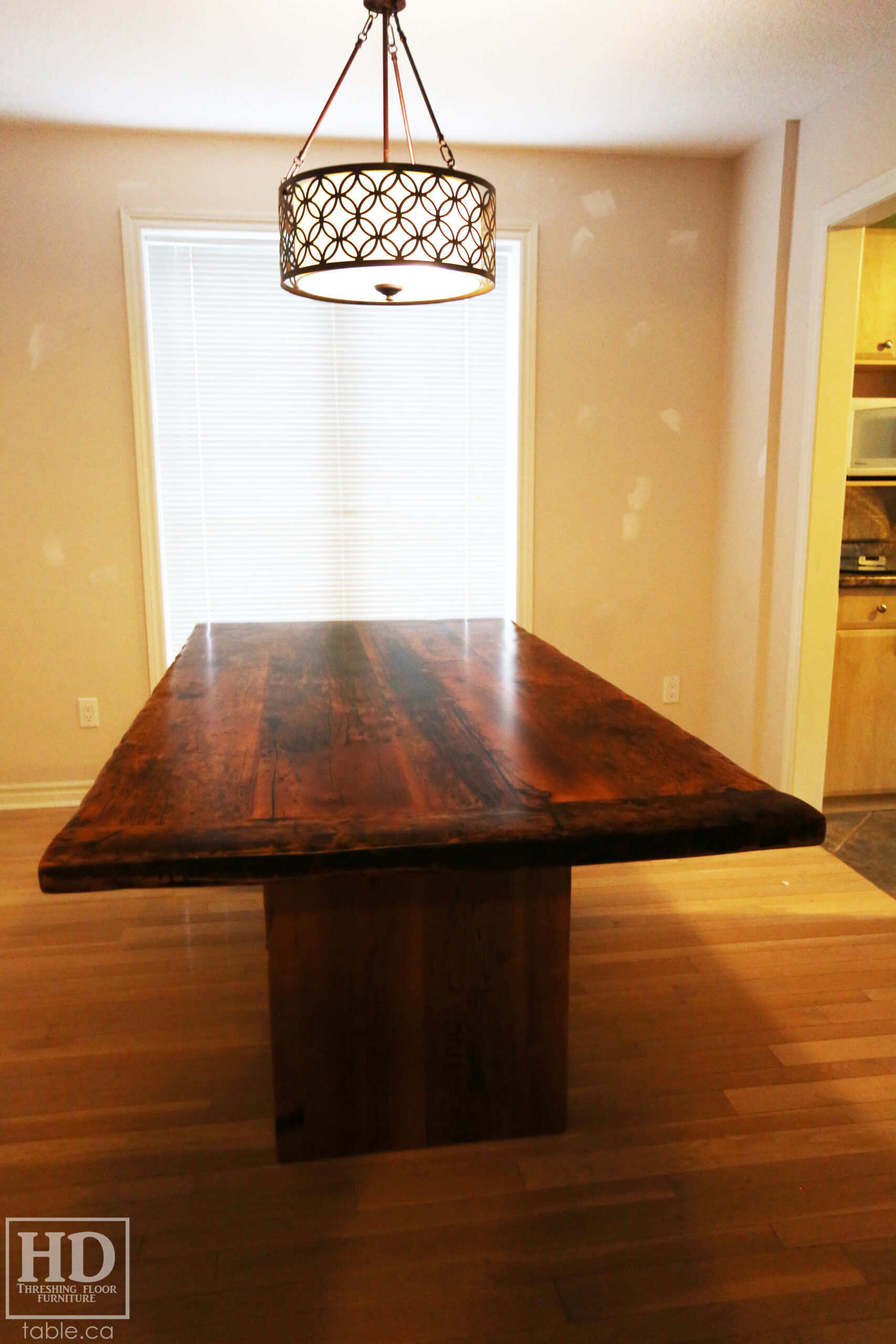 Modern Reclaimed Wood Table by HD Threshing Floor Furniture / www.table.ca