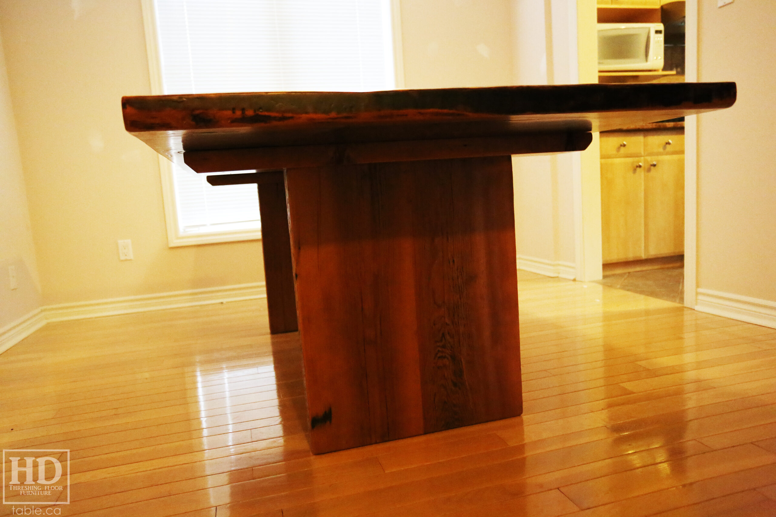 Modern Reclaimed Wood Table by HD Threshing Floor Furniture / www.table.ca