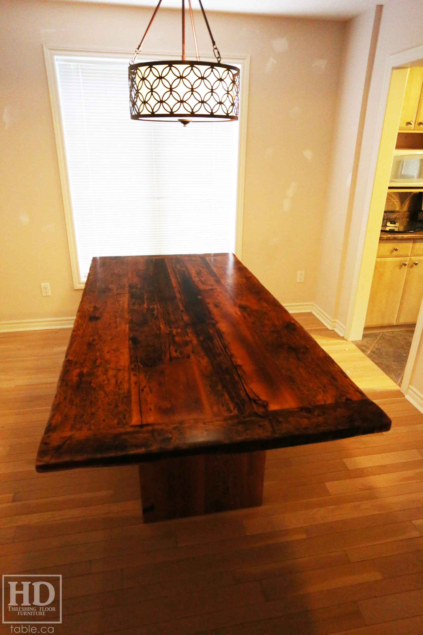 Modern Reclaimed Wood Table by HD Threshing Floor Furniture / www.table.ca