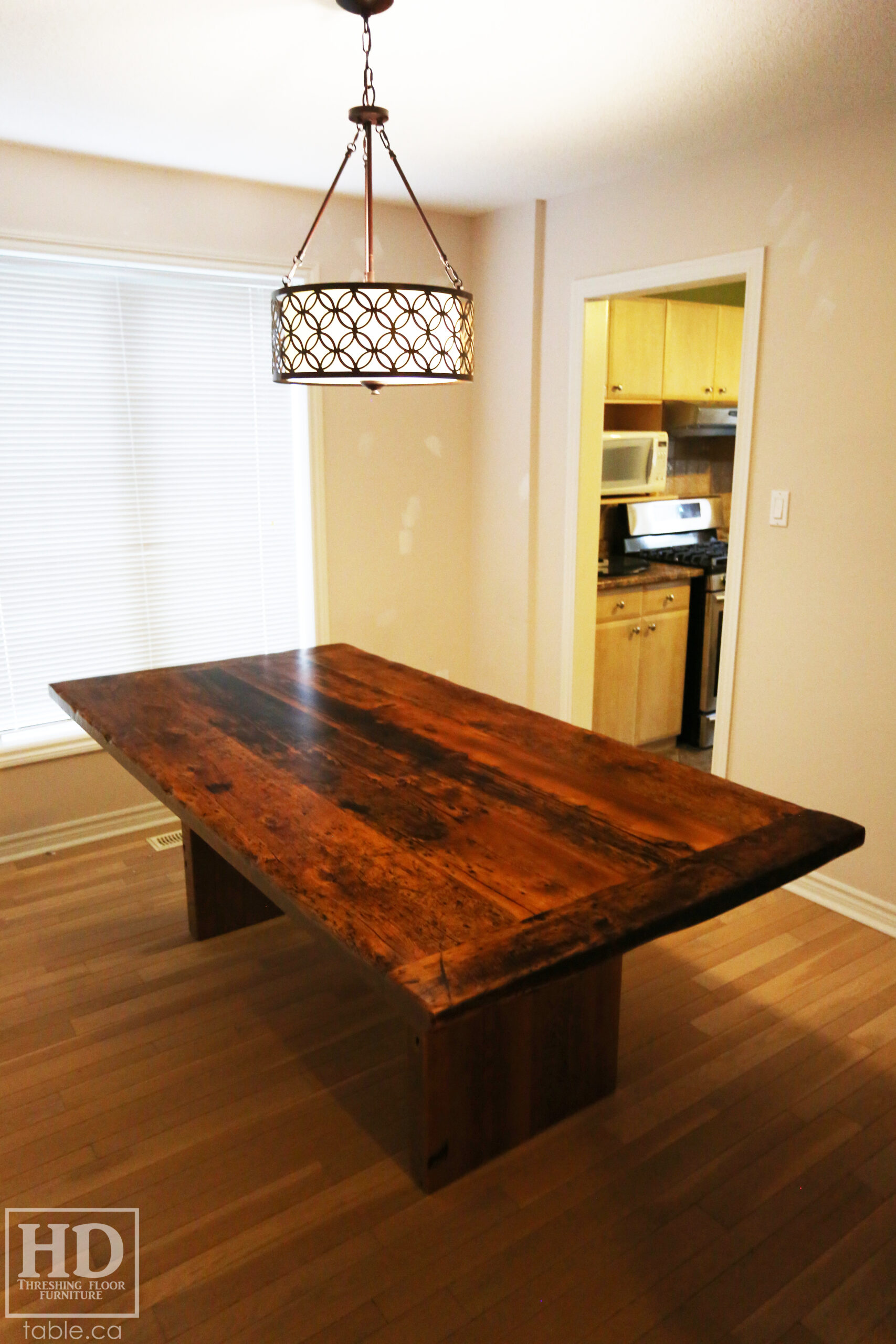 Modern Reclaimed Wood Table by HD Threshing Floor Furniture / www.table.ca